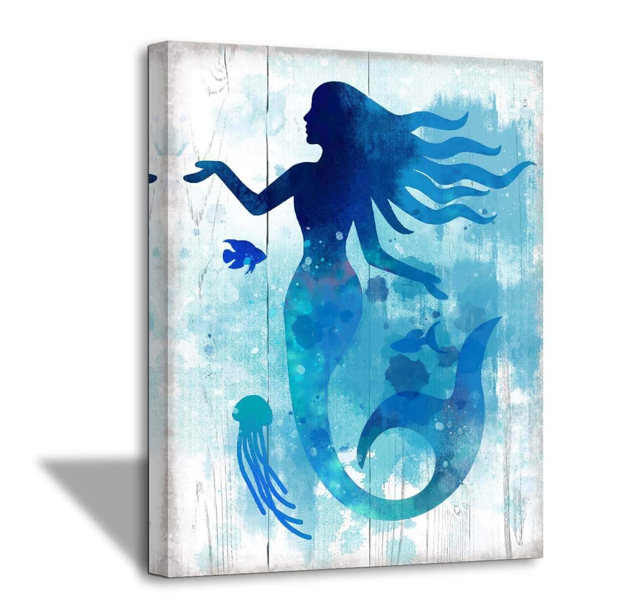 The Little Mermaid Bathroom Pictures Gallery Wall Decor For Girls Bedroom Bathroom Decor Modern Home Artwork For Walls Watercolo