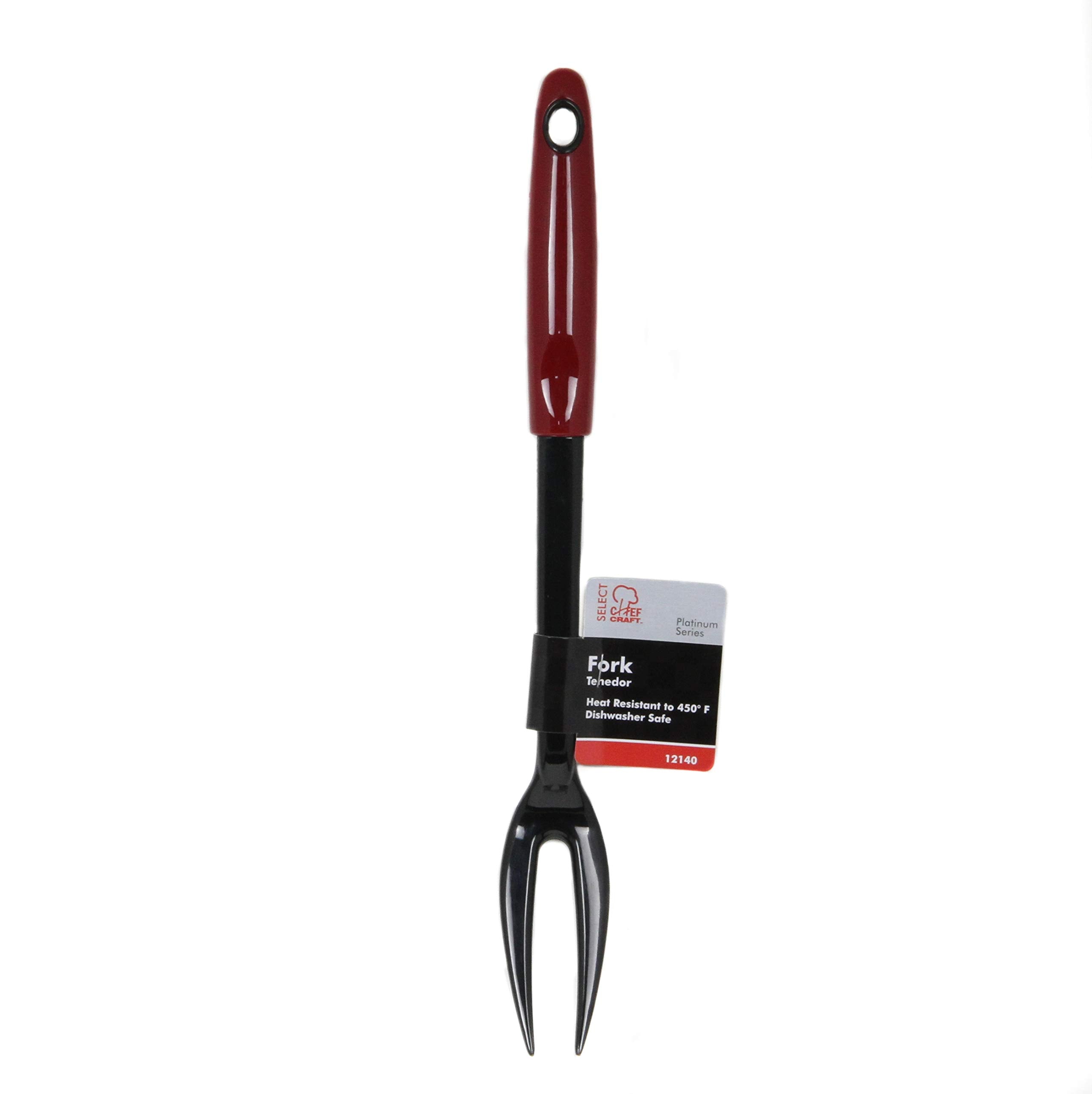 Chef Craft Select Nylon Kitchen Tool And Utensil, 8 Piece Set, Red