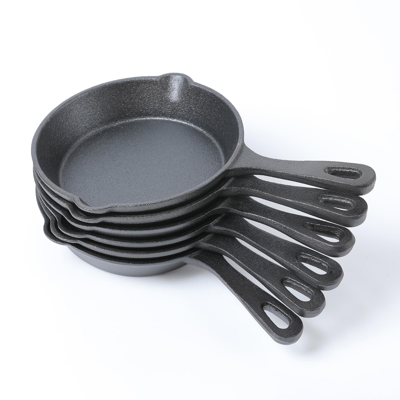 Hawok Dia.6 Inch Round Mini Skillet Black Pack Of 6