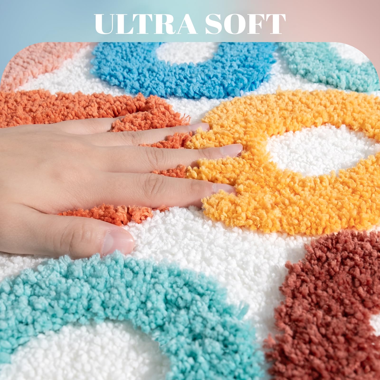 Unibath You Look Good Bath Mat White Bathroom Rugs Funny Cute Bathroom Decor Preppy Small Cool Rug Non Slip Microfiber Washable
