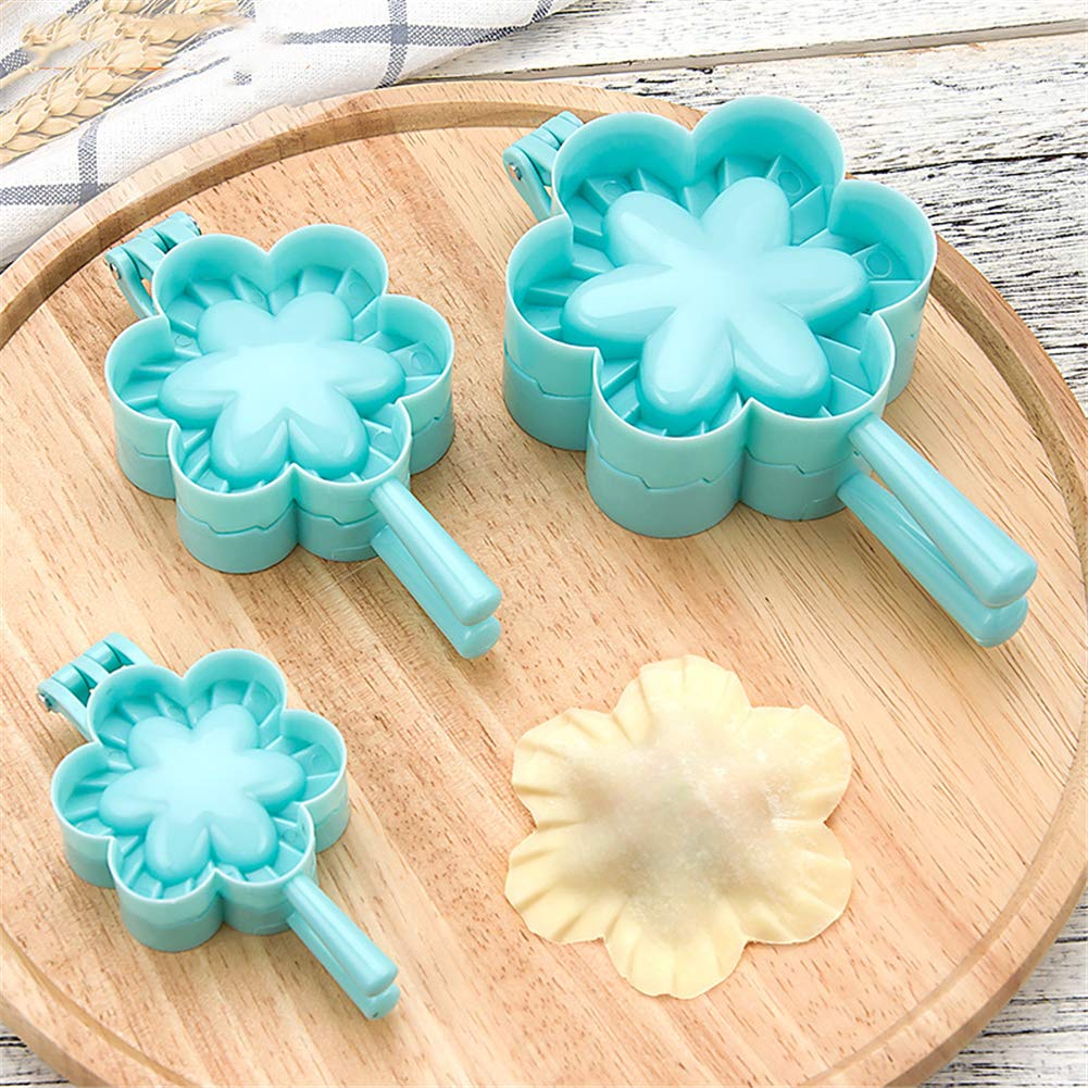 Ravioli Maker Set, Volksrose 3 Pack Plastic Pierogi Dumpling Maker Wrapper Pastry Dough Press Pie Empanada Press Mould Pastry Cr