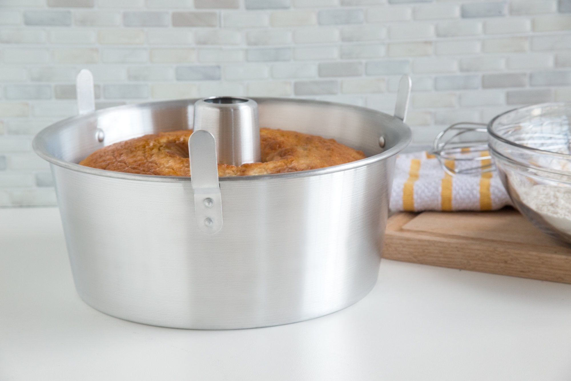 Fox Run Aluminum Angel Food Pan 10.75'', Reinforced Cake Pan
