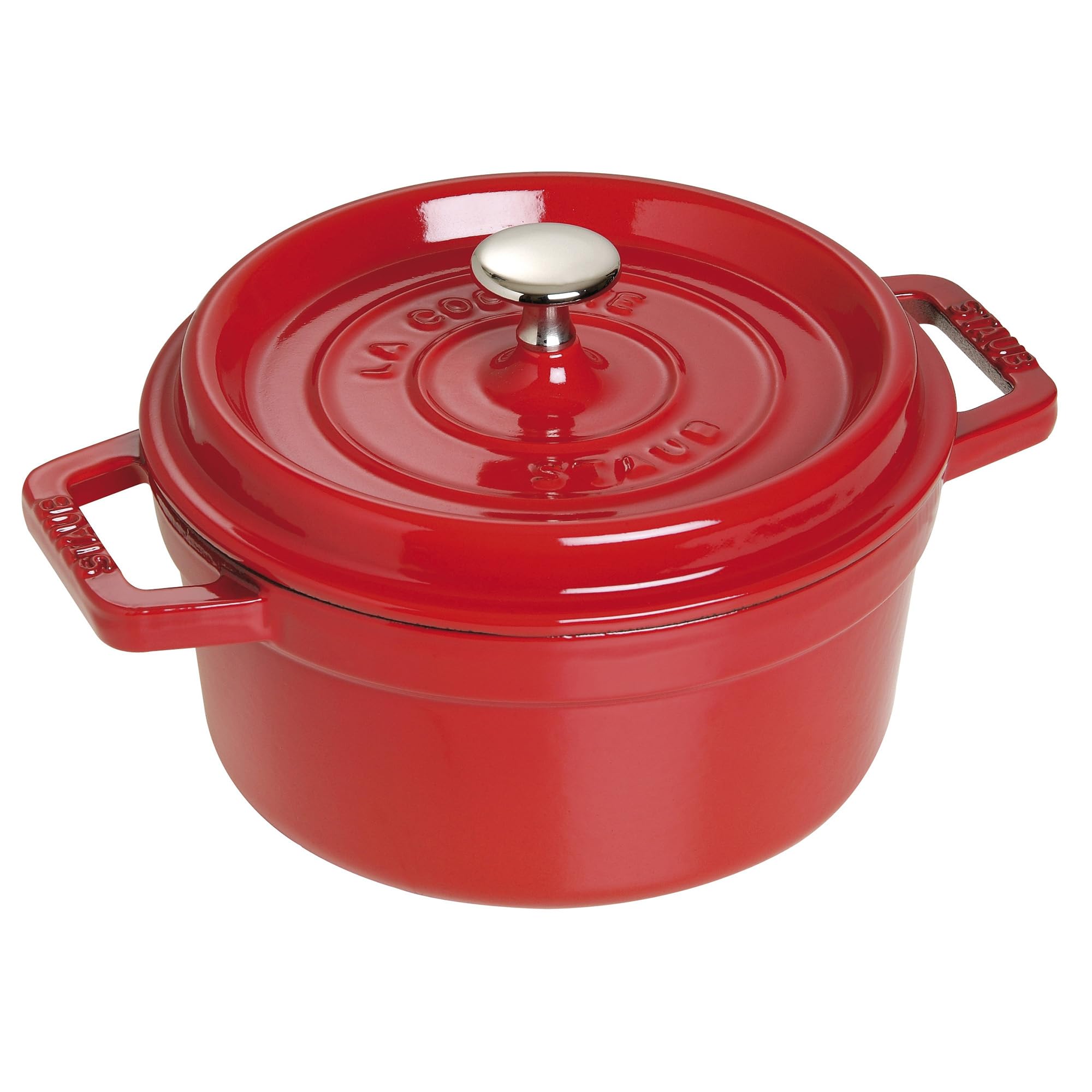 Staub Cast Iron 2.75-Qt Round Cocotte - Cherry, Made In France