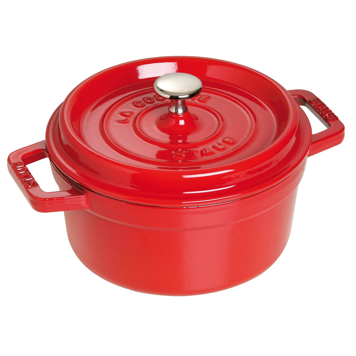 Staub Cast Iron 2.75-Qt Round Cocotte - Cherry, Made In France