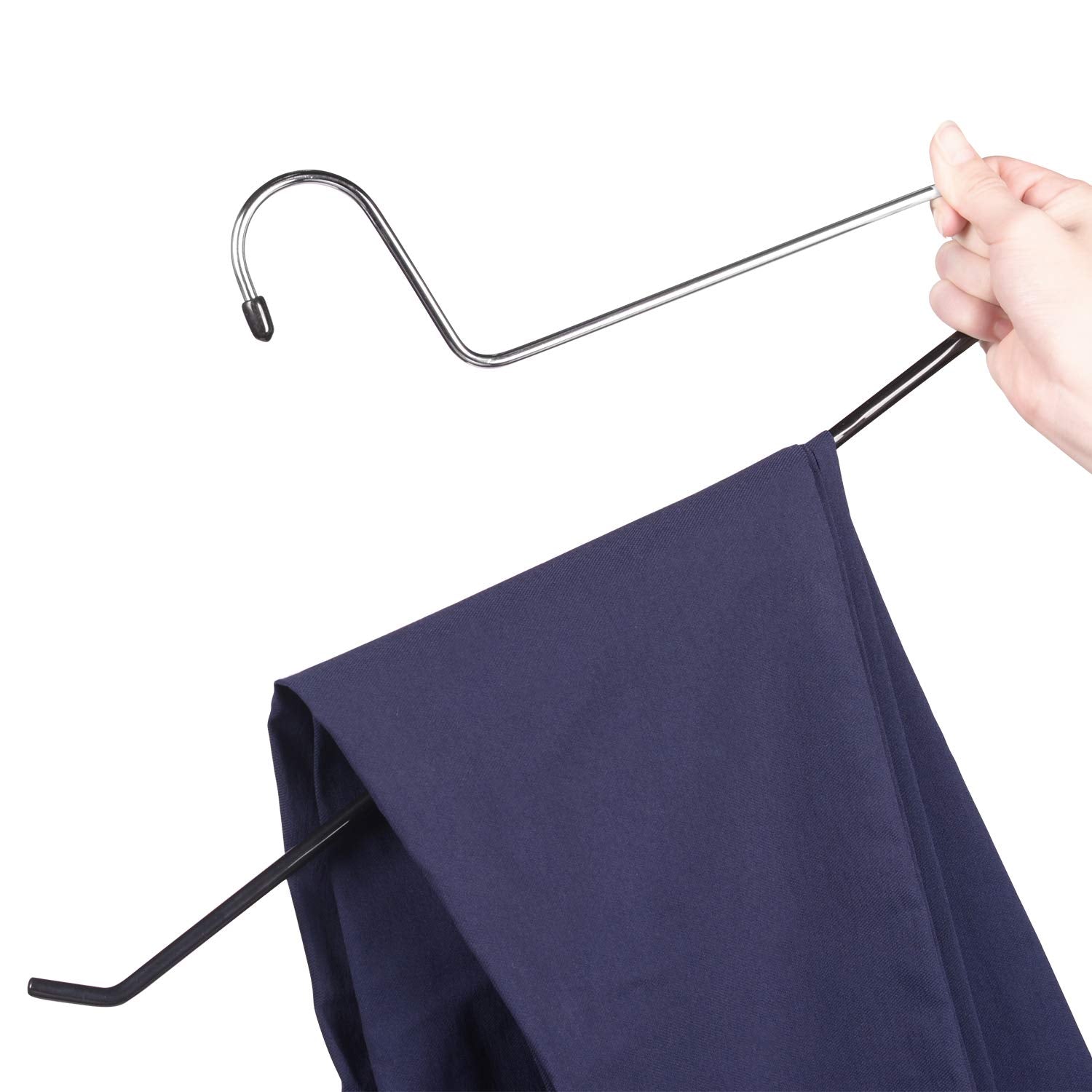 Vaslim 8 Pack Tablecloth Hanger Large Blanket Hangers Heavy Duty Black Vinyl Coated Nonslip - Great For Quilts, Comforters, Tabl