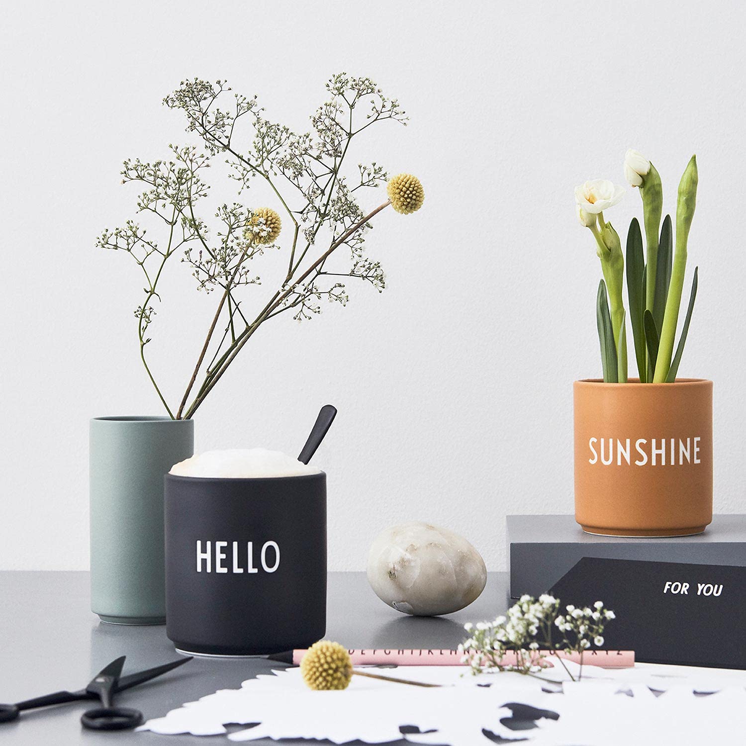 Design Letters Favourite Cup 11 Oz  Coffee Mugs Ceramic  Coffee Cup Design in Denmark  Tea Cup with Engraved Words  Tea Mug for