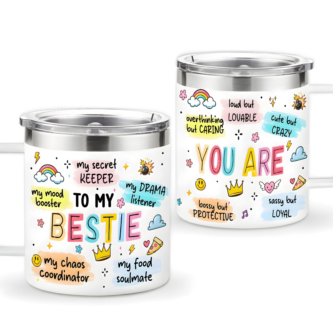 TSIMPLE Gifts for Best Friend Woman, Bestie Gifts for Women, Best Friend Birthday Gifts for Women, Friendship 14Oz Stainless Ste