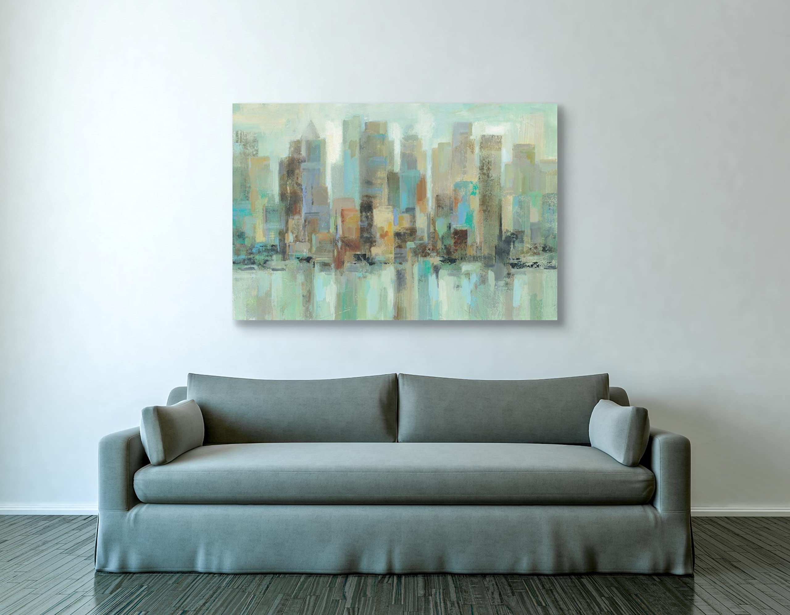 Epic Graffiti 'Morning Reflections' By Silvia Vassileva, Canvas Wall Art, 40''X60''