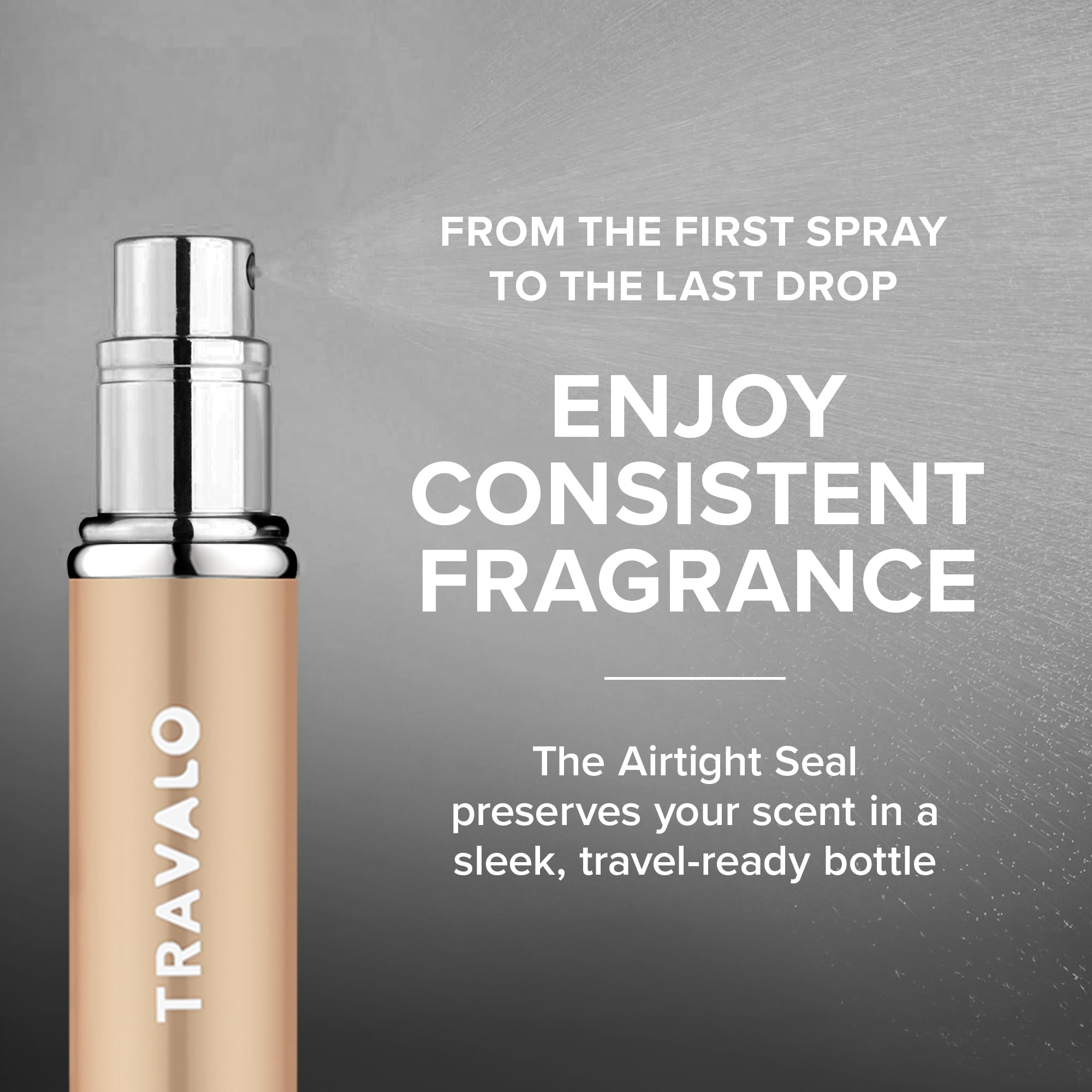 Travalo Classic Hd Perfume Atomizer | Genie-S Tsa Approved Travel Perfume Bottle Refillable | Reusable Airtight Easy-Fill Mini P
