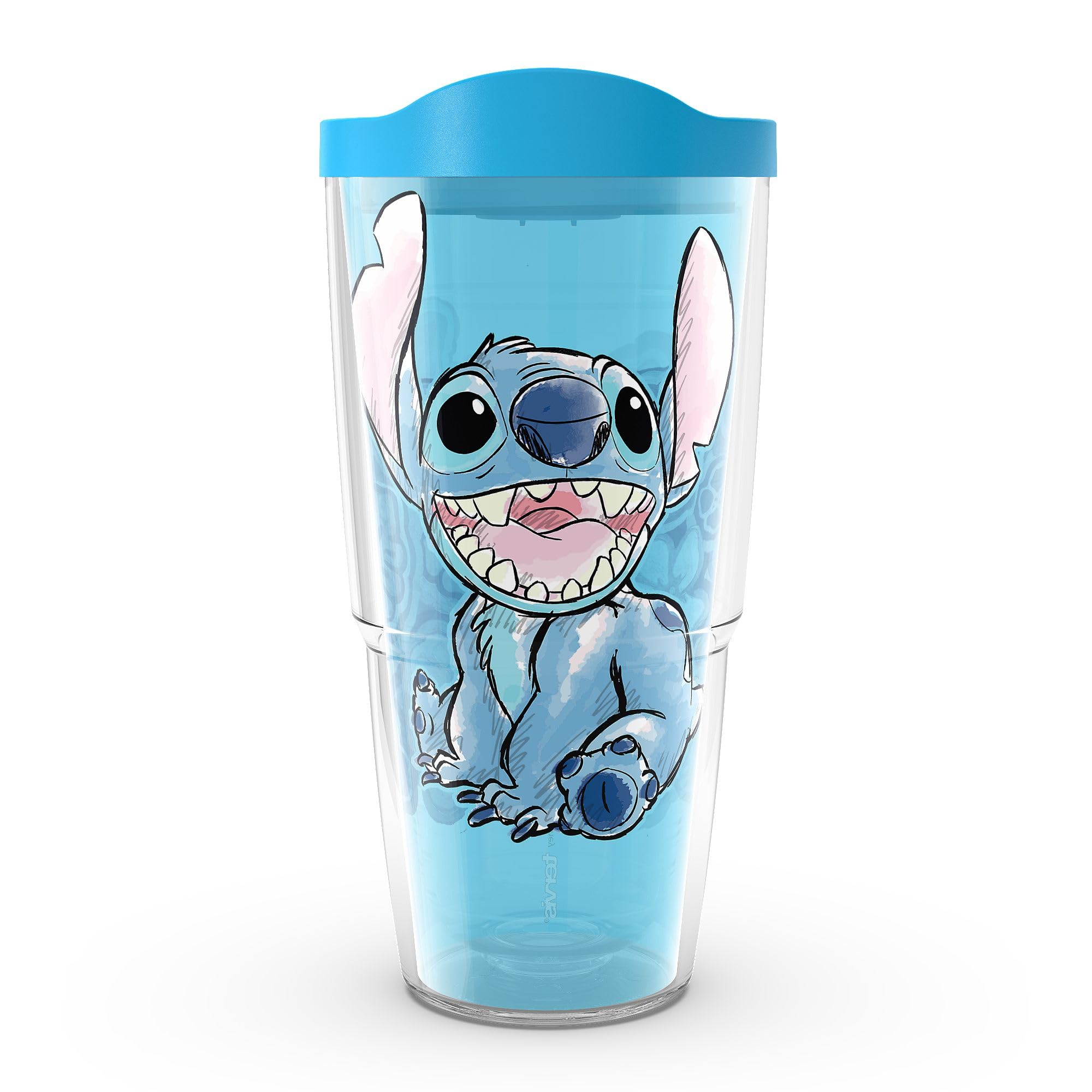 Tervis Disney  Lilo & Stitch Hawaii Made in USA Double Walled Insulated Tumbler Travel Cup Keeps Drinks Cold & Hot, 24oz, Class