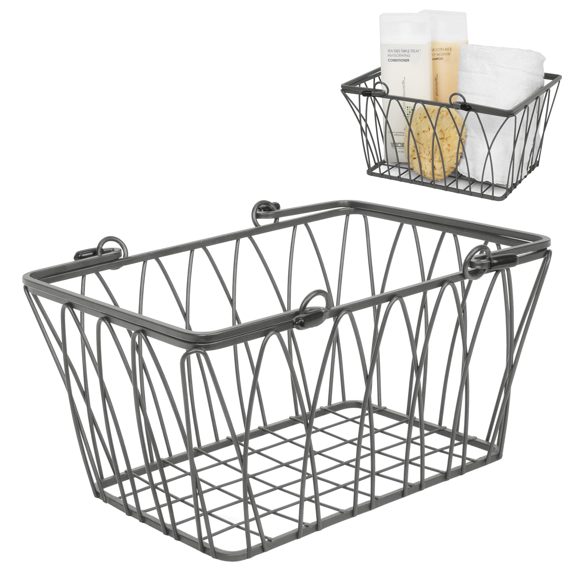Twist Storage Basket Small - Industrial Gray