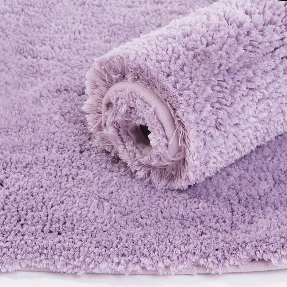 Walensee Shaggy 2 Piece Bath Rug Set, (20 X 32, 2 Pack Set, Lavender) Bathroom Rug Set Bath Mats For Bathroom Machine Wash/Dry A