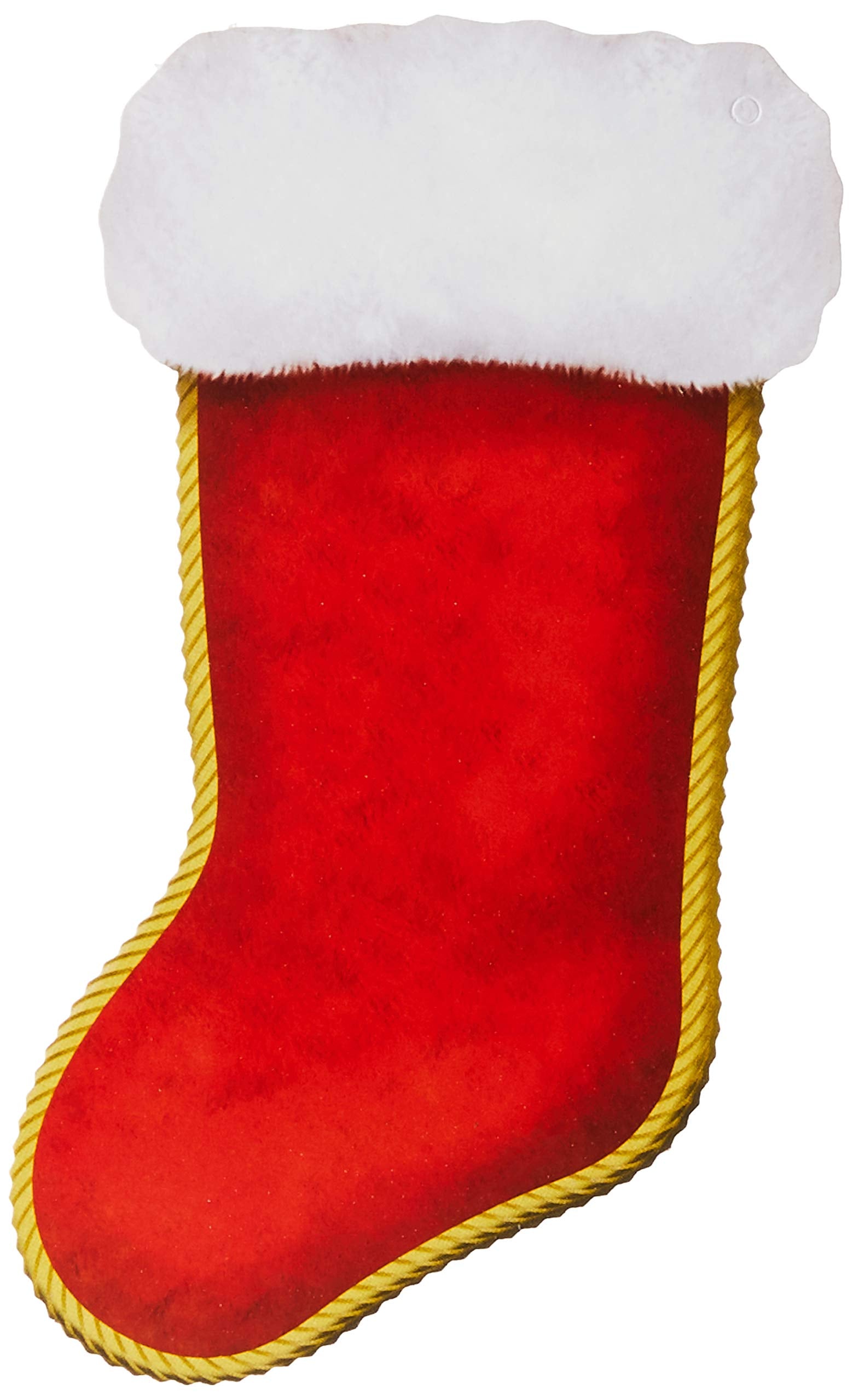 Beistle Mini Christmas Stocking Cutouts 7.25 (Red/White), Pack of 30