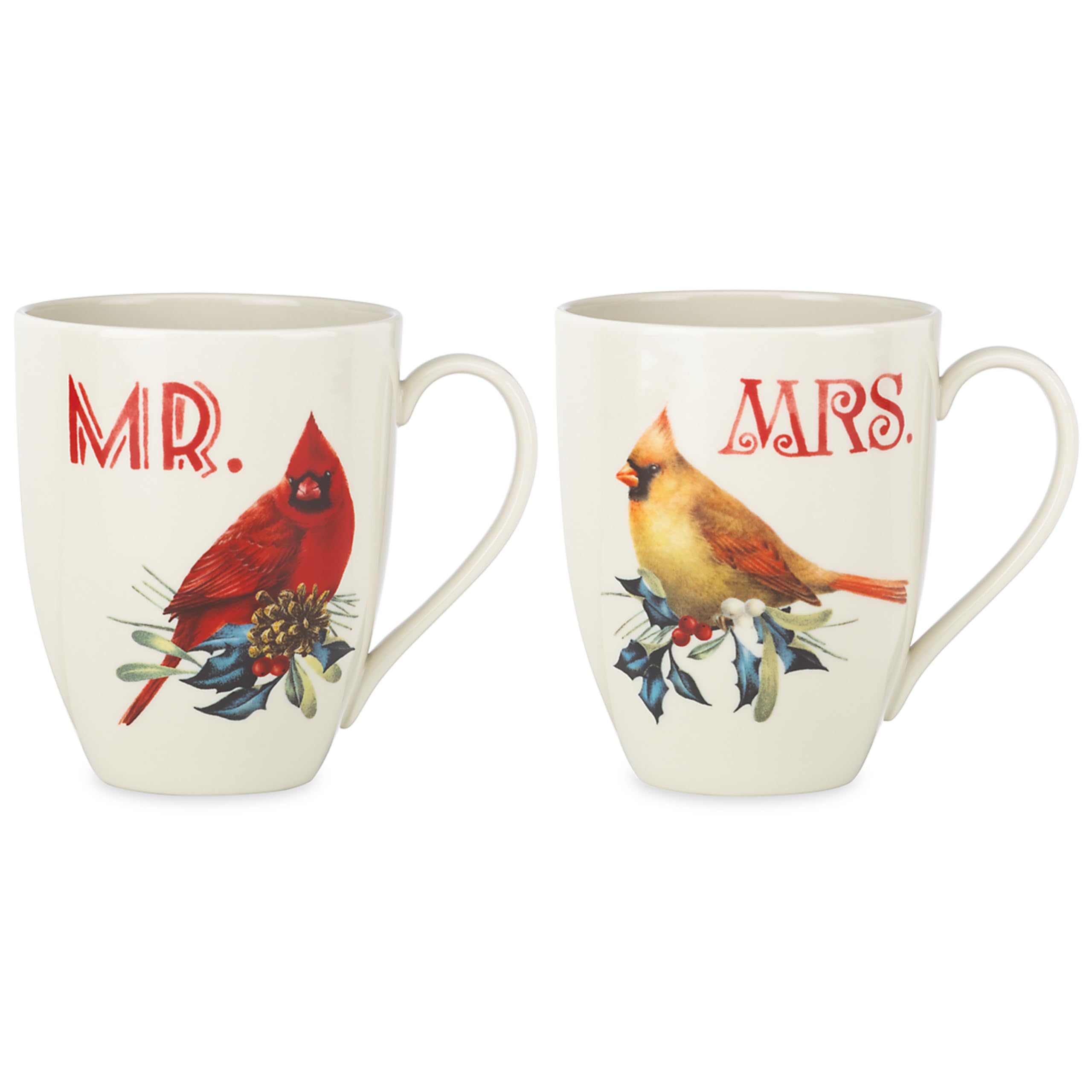 Lenox 863973 Winter Greeting 2-Piece Mr & Mrs Mug Set