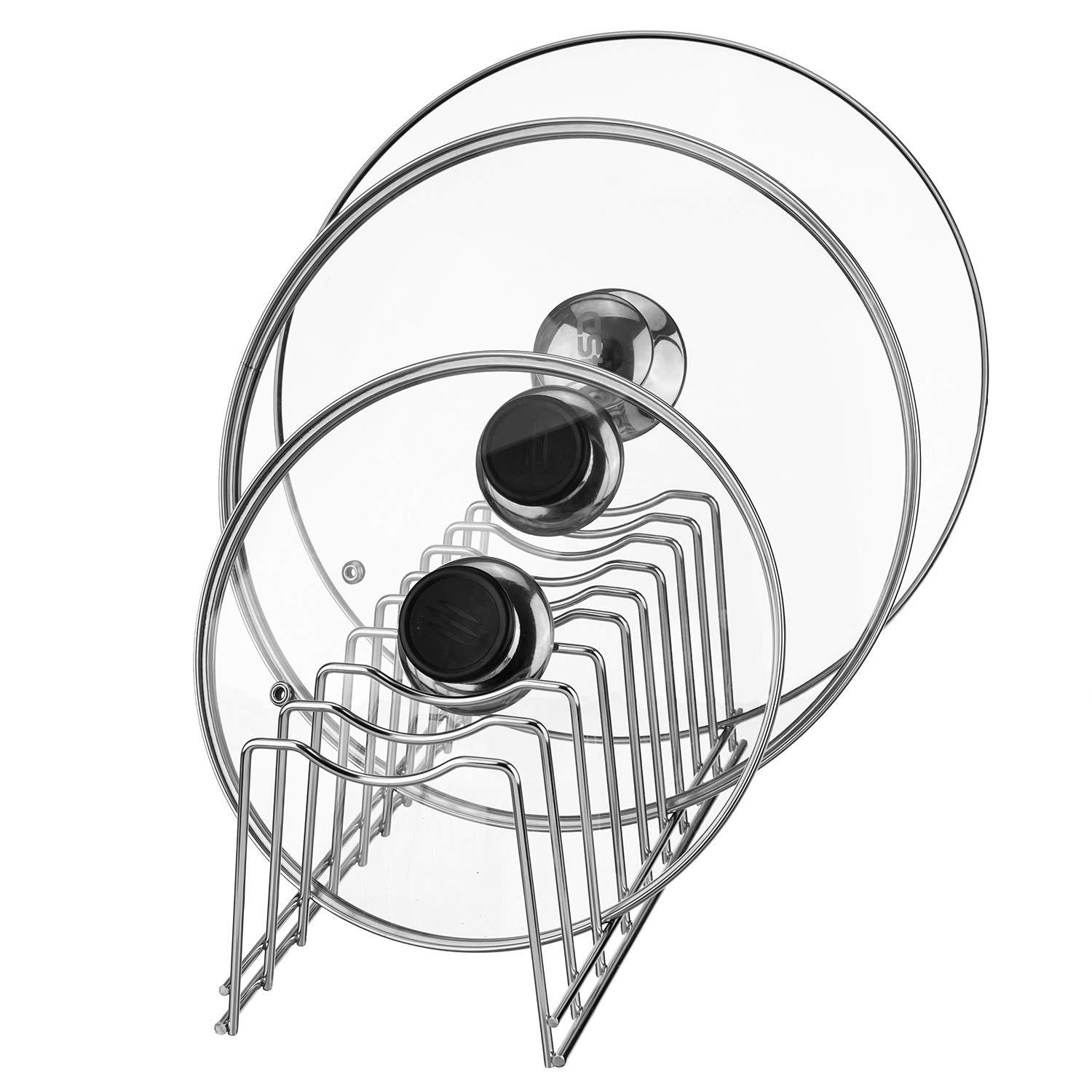 Y.Z.Bros Kitchen Pot Lid Holder Organizer, Rack Cutting Boards, Bakeware, Reusable Containers, Plates