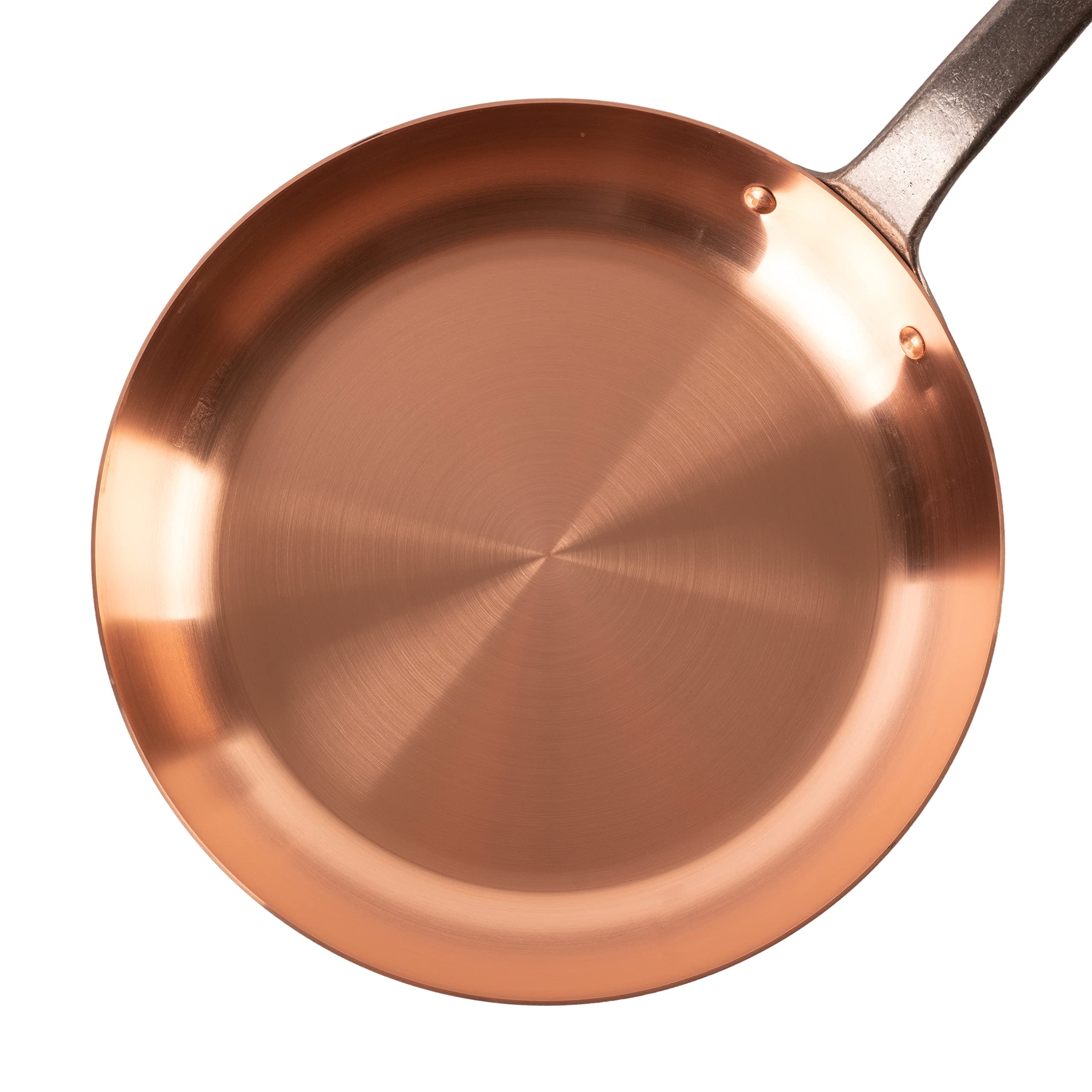 Cuisine Romefort Copper Frying Pan 11" Large Thick-Walled Skillet Model CR-20xx