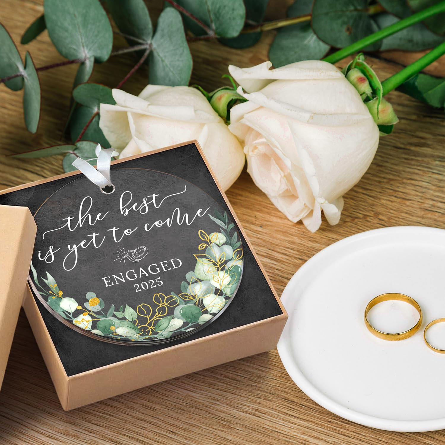 HEXMOZ Engagement Gifts for Couples - Engagement Gift for Newly Engaged Couples, Women, Fiance, Her - Bride to Be Gifts, First C