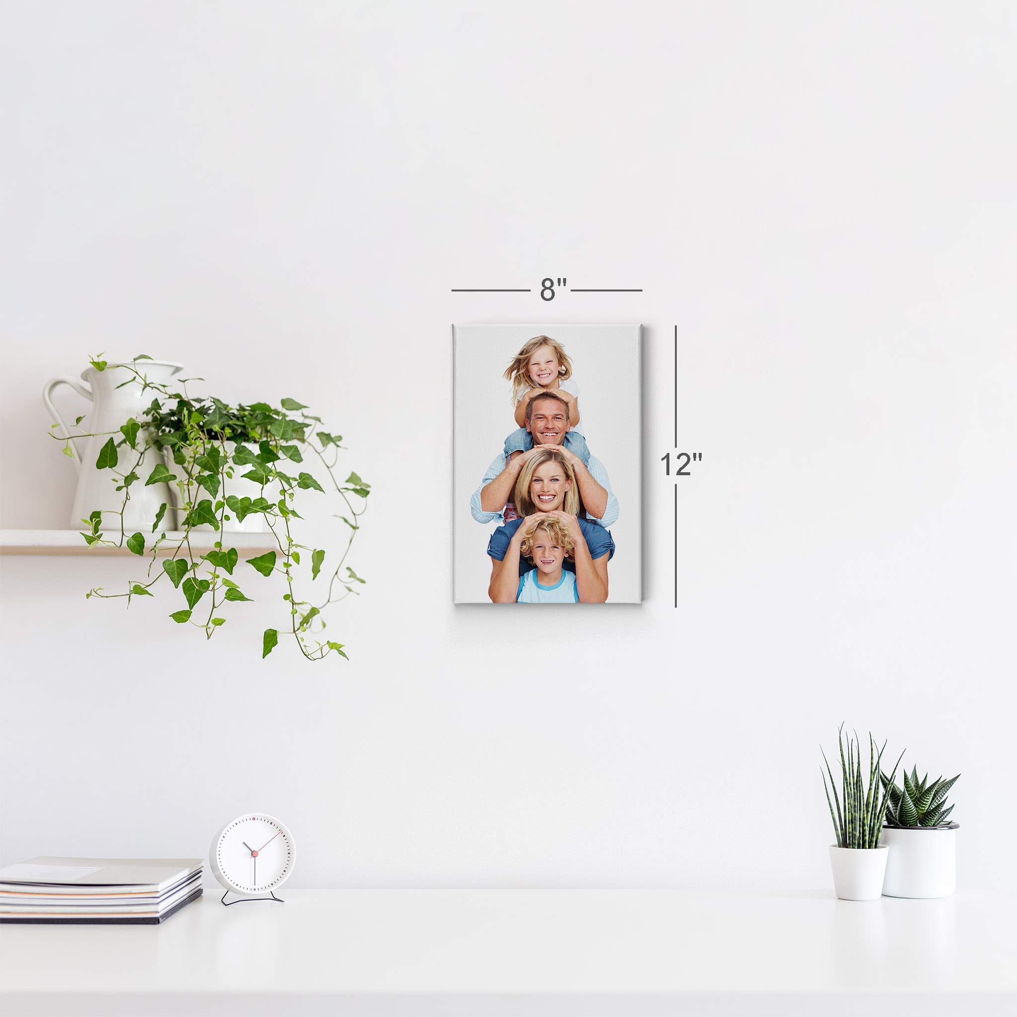 Smile Art Design Custom Photo Print Canvas Print With Your Photos Personalized Photo Picture Frame Personalized Gifts Wedding Gi
