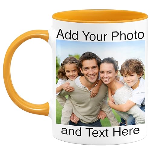 custom Photo coffee Mugs - Personalized coffee Mugs with Photo and Text, customized ceramic coffee Mug - customizable Mug, Funny