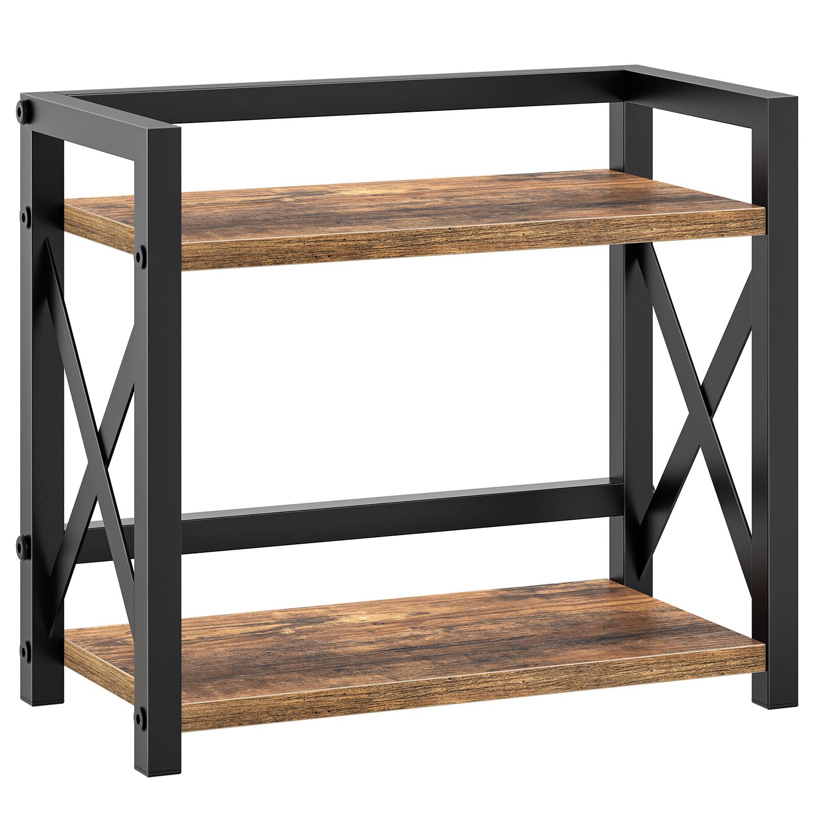 Yatiney 2-Tier Spice Rack, Counter Shelf Organizer, Countertop Storage Shelf, Industrial Kitchen Spice Rack Organizer, For Kitch