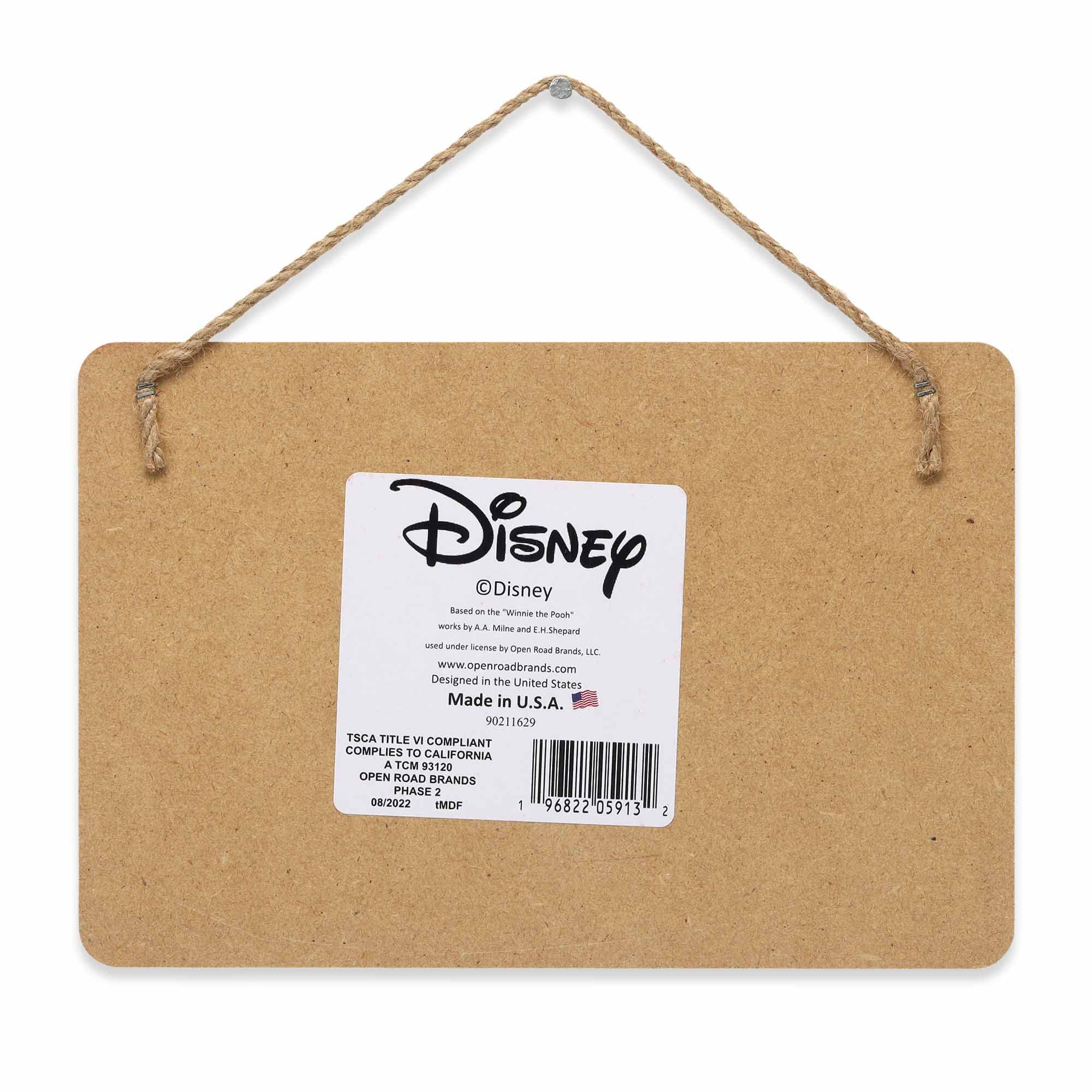 Disney Winnie the Pooh Yummy for Your Tummy Hanging Wood Measuring Sign - Kitchen Conversion Chart for Home