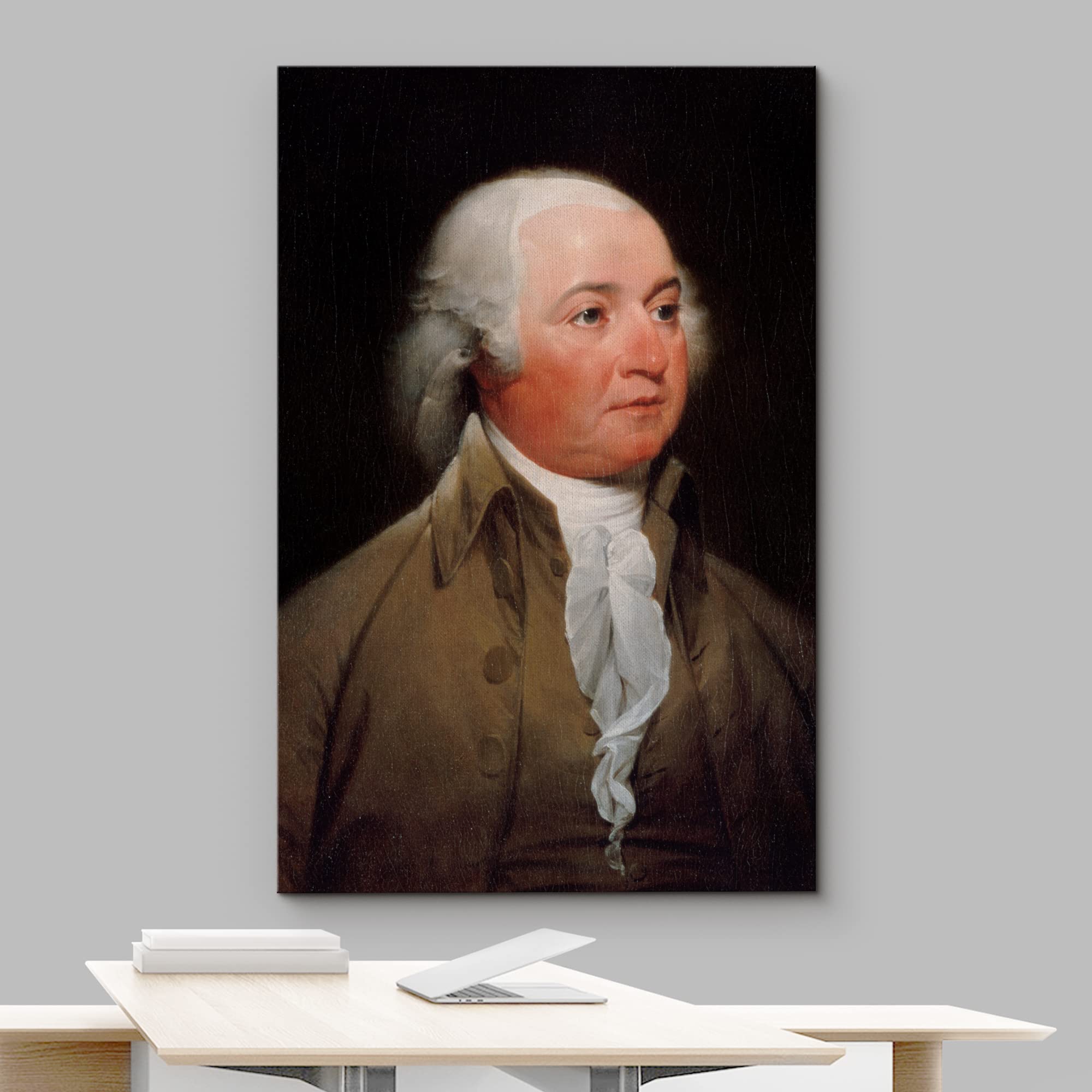 Wall26 Canvas Print Wall Art Portrait Of John Adams People Pop Culture Historical Realism Famous Closeup Colorful Multicolor Cla