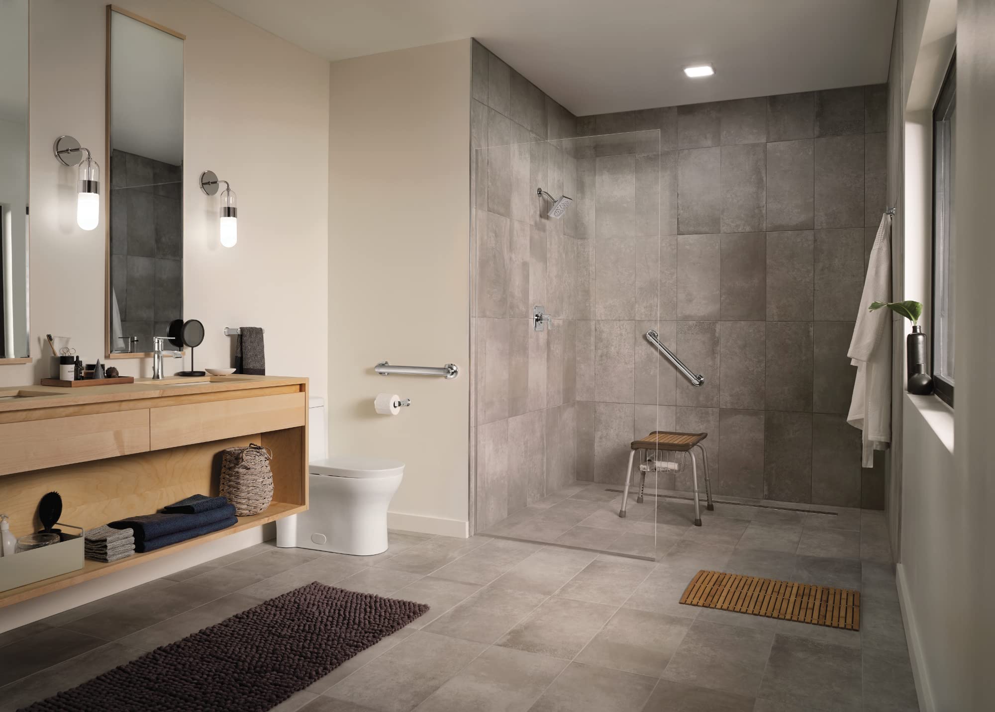 Moen Mbhg3818Ch Genta 18'' Bathroom Grab Bar, Chrome