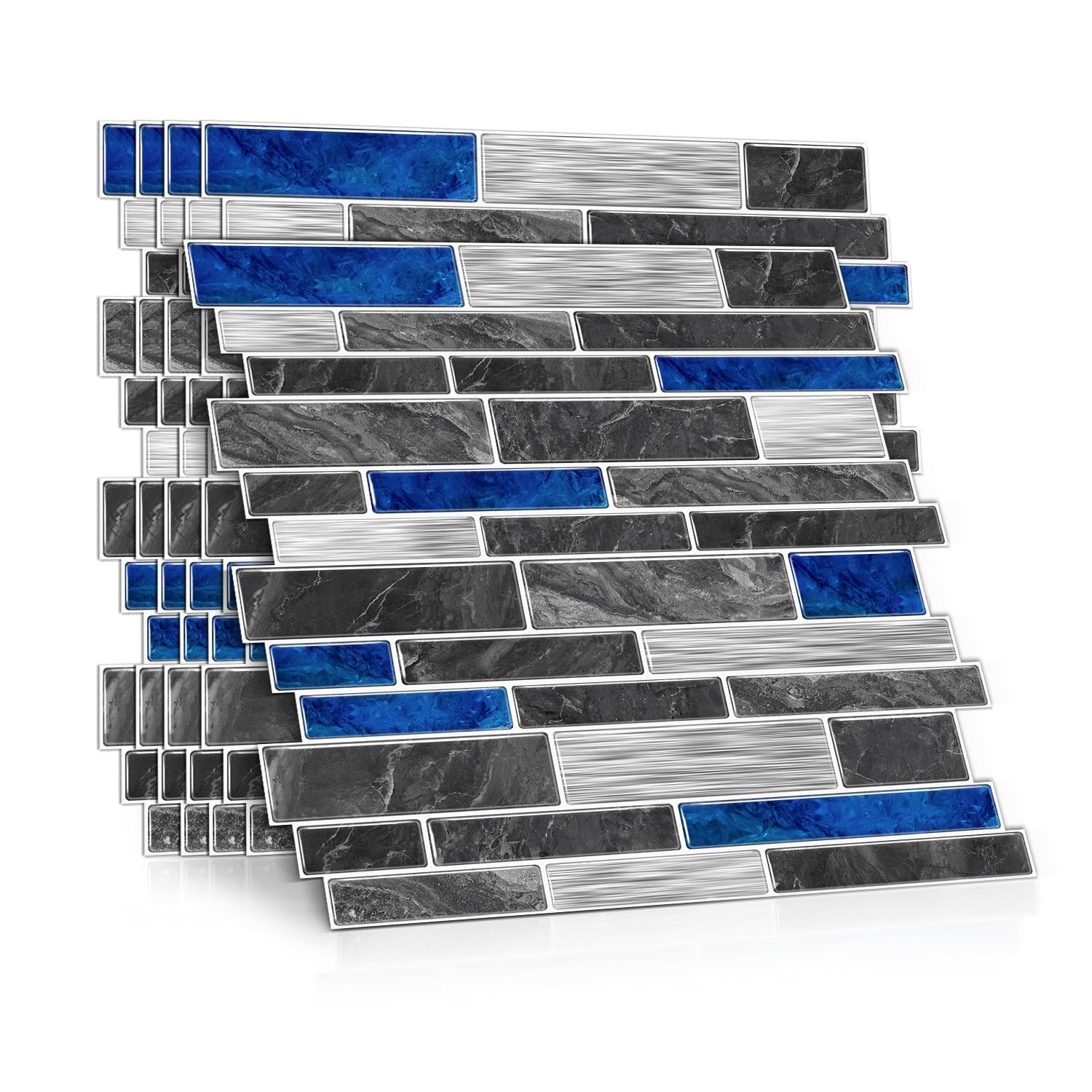 VICCI 12-Sheets Peel and Stick Backsplash Tile Decals Wall Sticker 12 x 12 Vinyl Self Adhesive Waterproof Wallpaper for Kitchen 