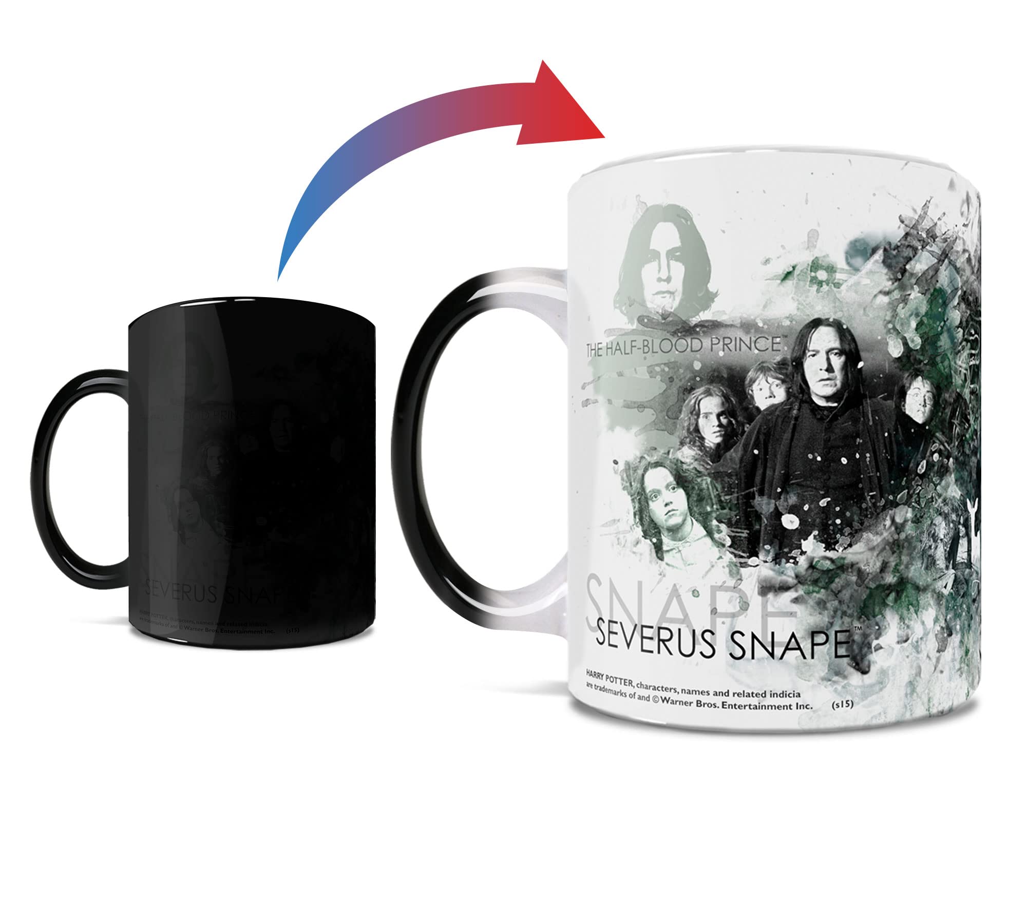 Morphing Mugs Harry Potter (Snape) Ceramic Mug, Black