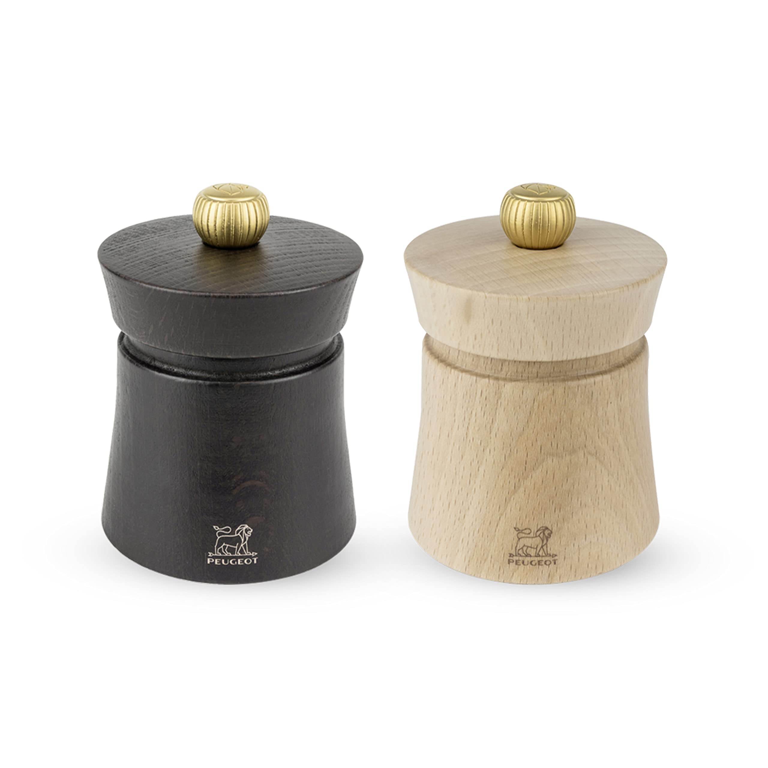 Peugeot Baya Salt And Pepper Mill Set 3'', Chocolate