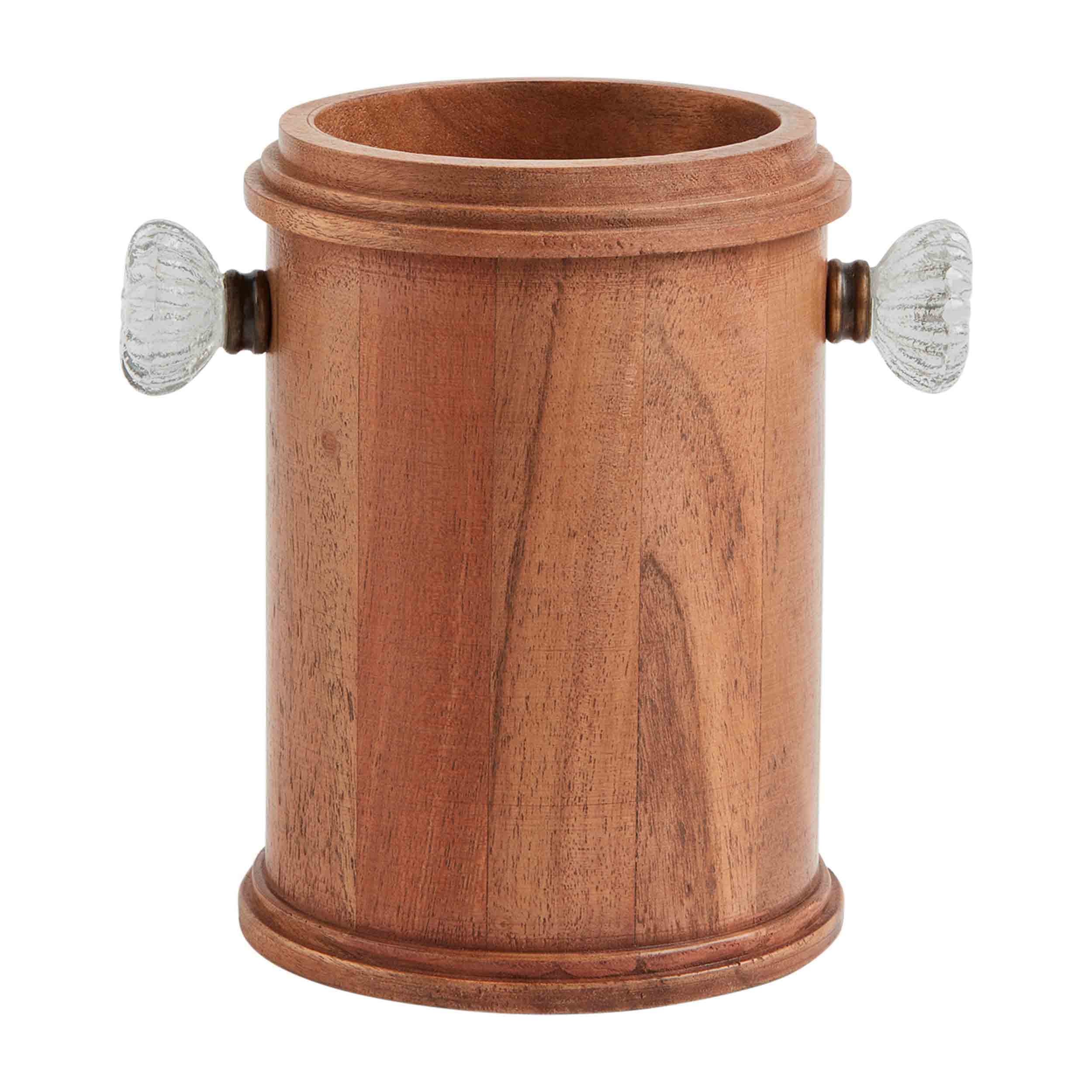 Mud Pie Utensil Holder, 7 1/2'' X 5 1/4', Brown