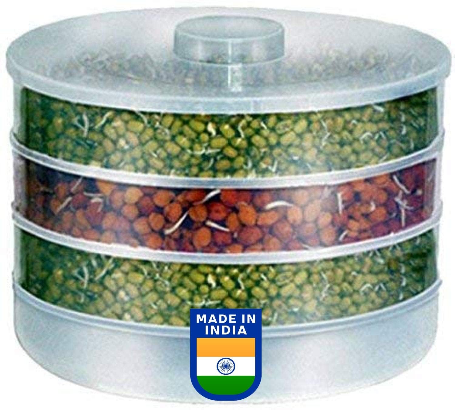 Go Store Sprout Maker | Plastic Sprout Maker Box Grocery Container | Organic Home Making Fresh Sprouts Beans For Living Healthy 