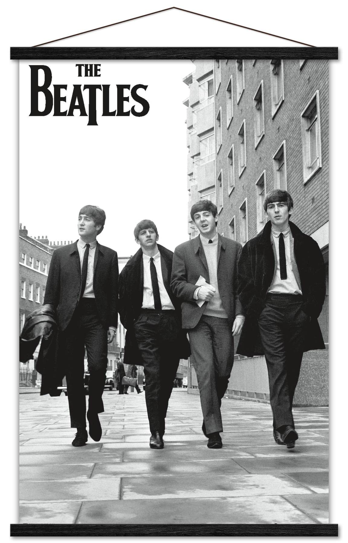 Trends International The Beatles - In London Wall Poster, 22.375'' X 34'', Premium Print And Black Hanger Bundle