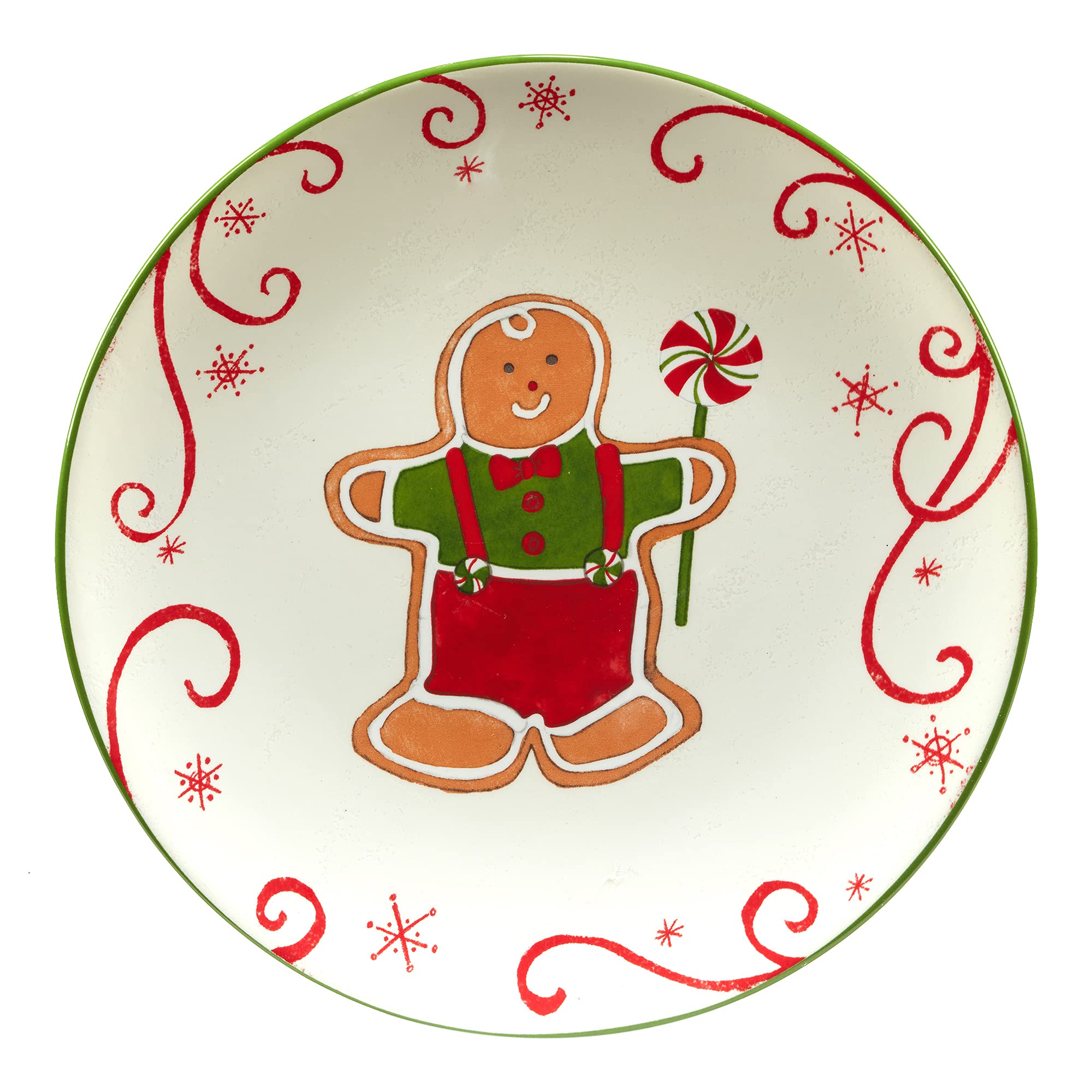 Certified International Holiday Magic Gingerbread 9'' Dessert/Salad Plates, Set Of 4, Multicolor