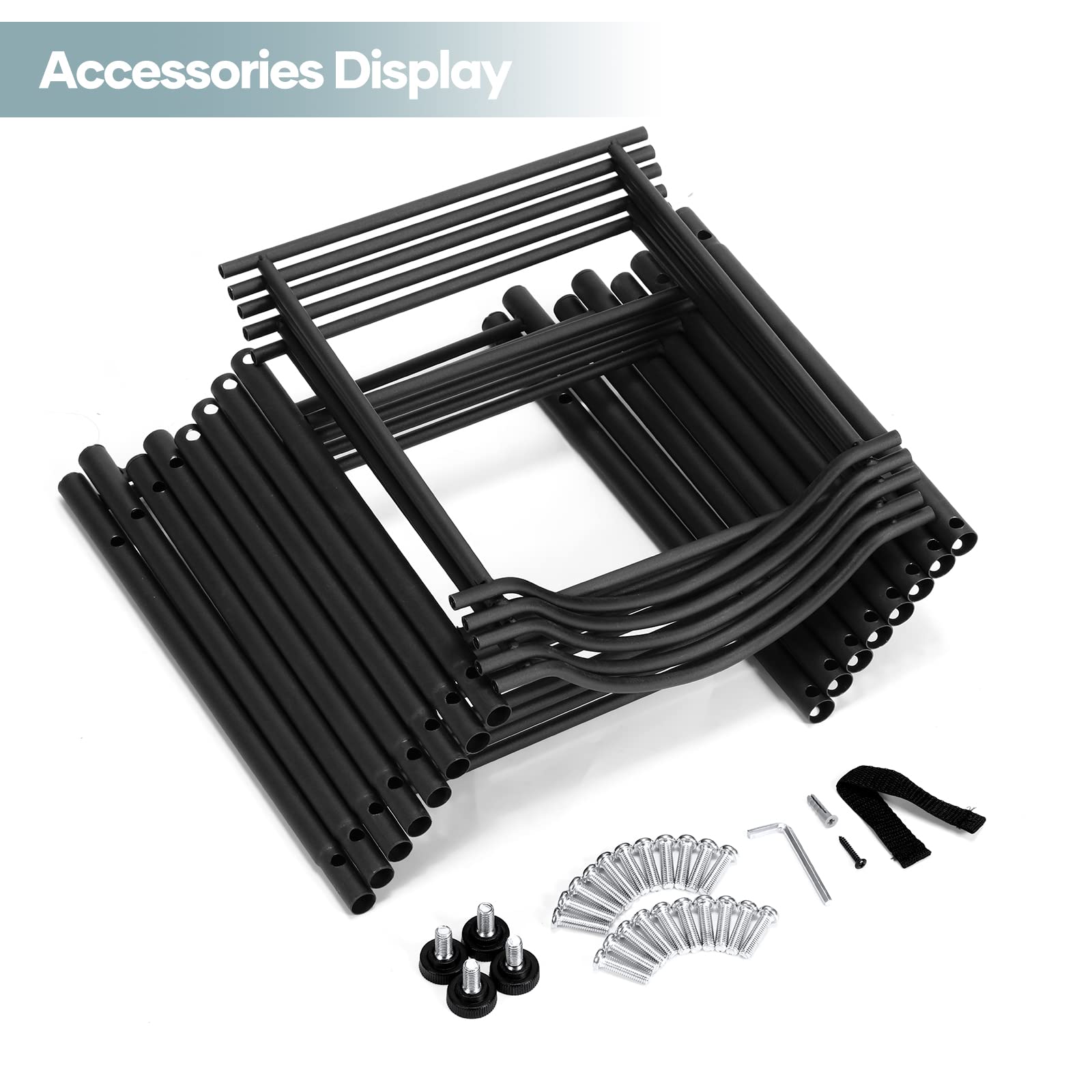 MOOACE 5-Tier Water Jug Rack  5 Gallon Detachable Water Bottle Holder Organizer Storage Rack  Black