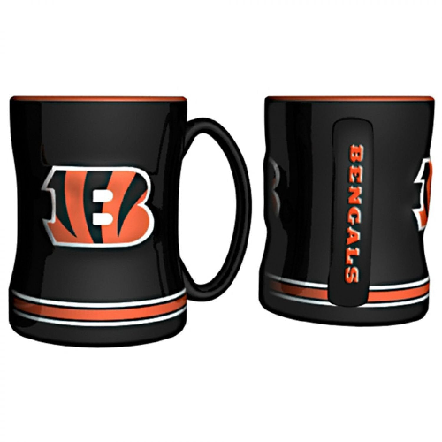 Nfl Sculpted Coffee Mug, 14 Ounces, Cincinnati Bengals