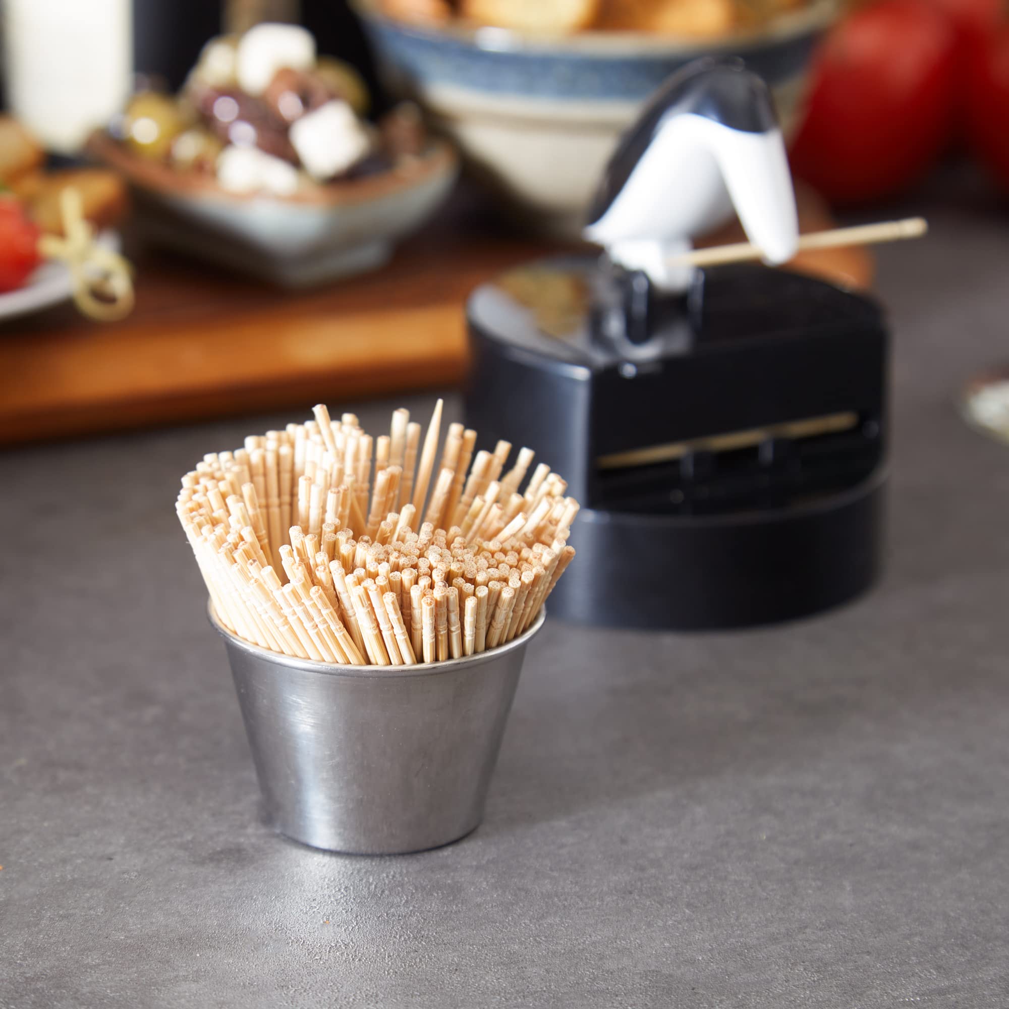 Rsvp International Willie Woodpicker Toothpick Holder, Replacement Picks, 250-Count, 2.5'' Long, Natural