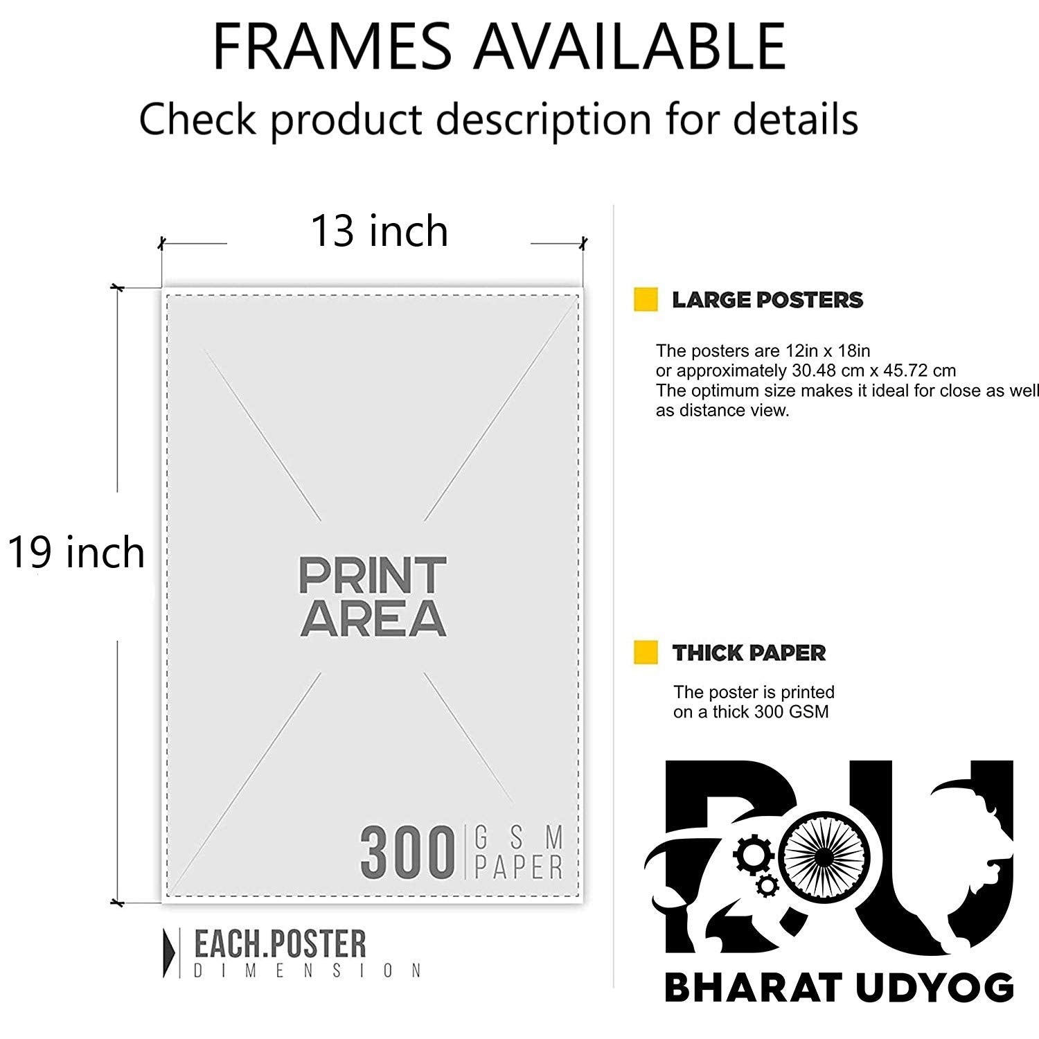 Bharat Udyog The Weeknd Poster - Red Background Music Artists Wall Sticker 300 Gsm Art Card Paper Print Artwork Printed (13X19 I