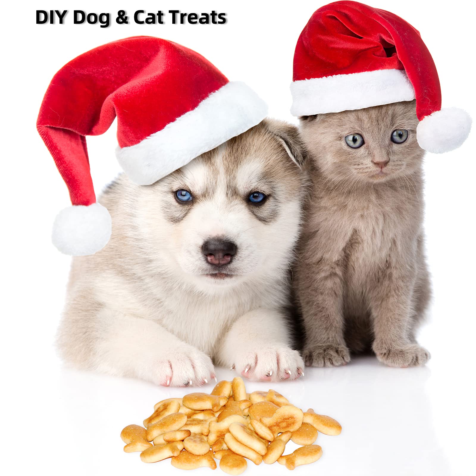 Candy Molds, 112 Fish Biscuit Molds, Fish Shape Silicone Molds For Baking Cat Treats/Cat Biscuits/Gummy/Cookies, Making Cute Gif