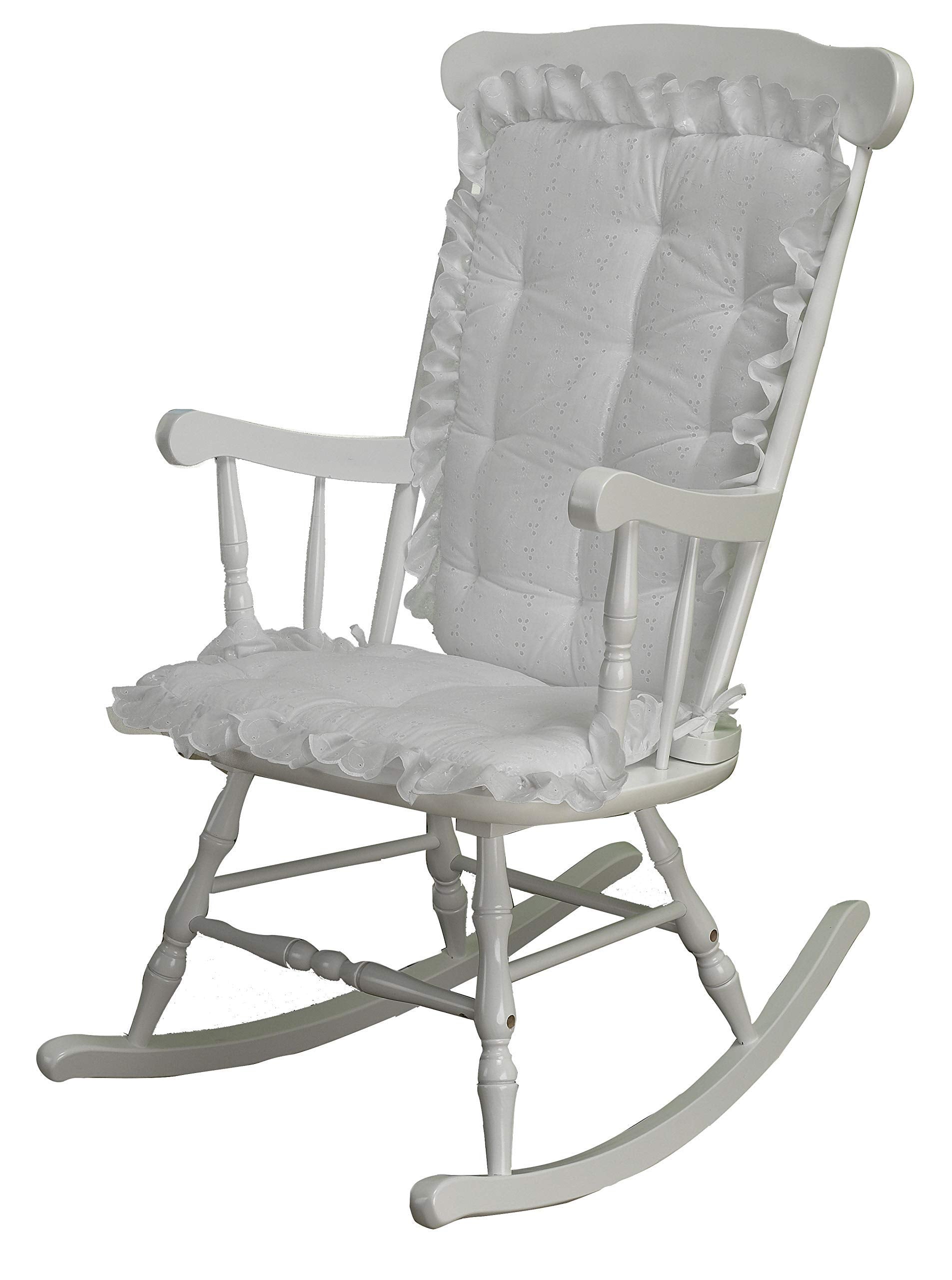 ABABY.COM Rocking Chair Cushion Pad Set - Machine Washable Seat and Seat Back Cushions, Seat Cover or Replacement Pads for Rocke