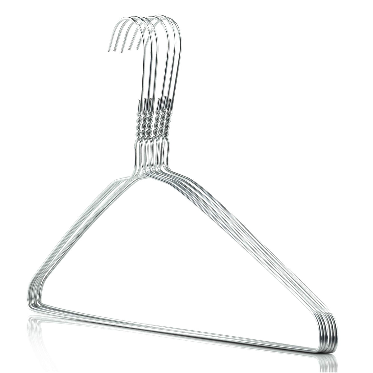 Hangerworld Silver Metal Wire Clothes Hangers 16Inch 13 Gauge Clothes Garment Coat Hanger (10 Pack)