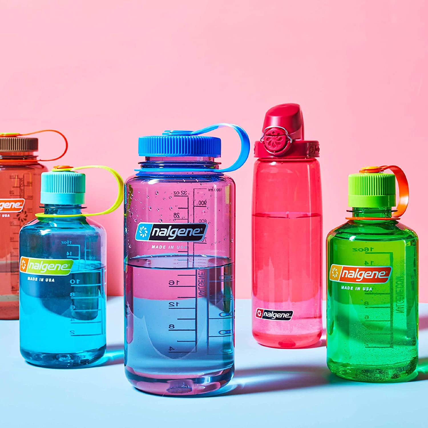 Nalgene On The Fly Bpa-Free Water Bottle, Clear, 24 Oz
