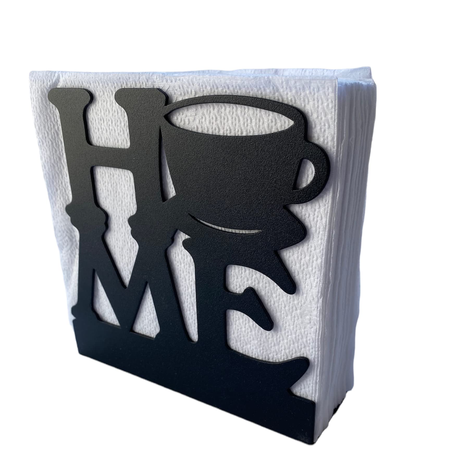 Black Napkin Holder for Table - Home Design Napkin Holder Organizer Tissue Dispenser for Kitchen Countertops  Dining and Picnic Table  Party  Bathroom  Indoor & Outdoor Use (Home)
