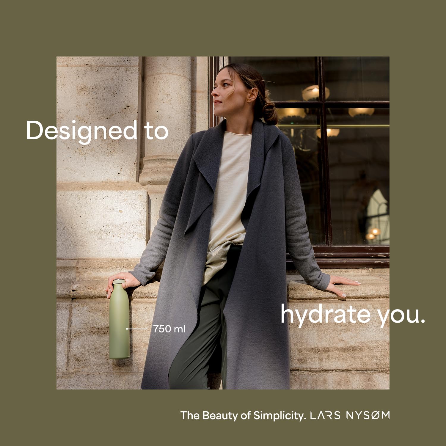 Lars Nys   M Stainless Steel Insulated Water Bottle 12Oz 17Oz 25Oz 34Oz 51Oz | Bpa-Free Insulated Thermo Flask For Hot And Cold