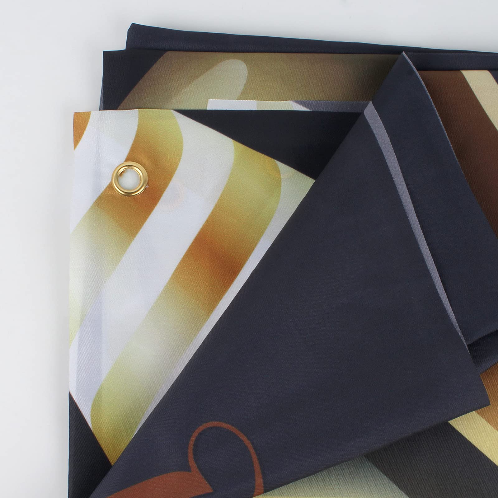 Hamigar 6X4Ft Happy 11Th Birthday Banner Backdrop - 11 Years Old Birthday Decorations Party Supplies For Girls Boys - Black Gold