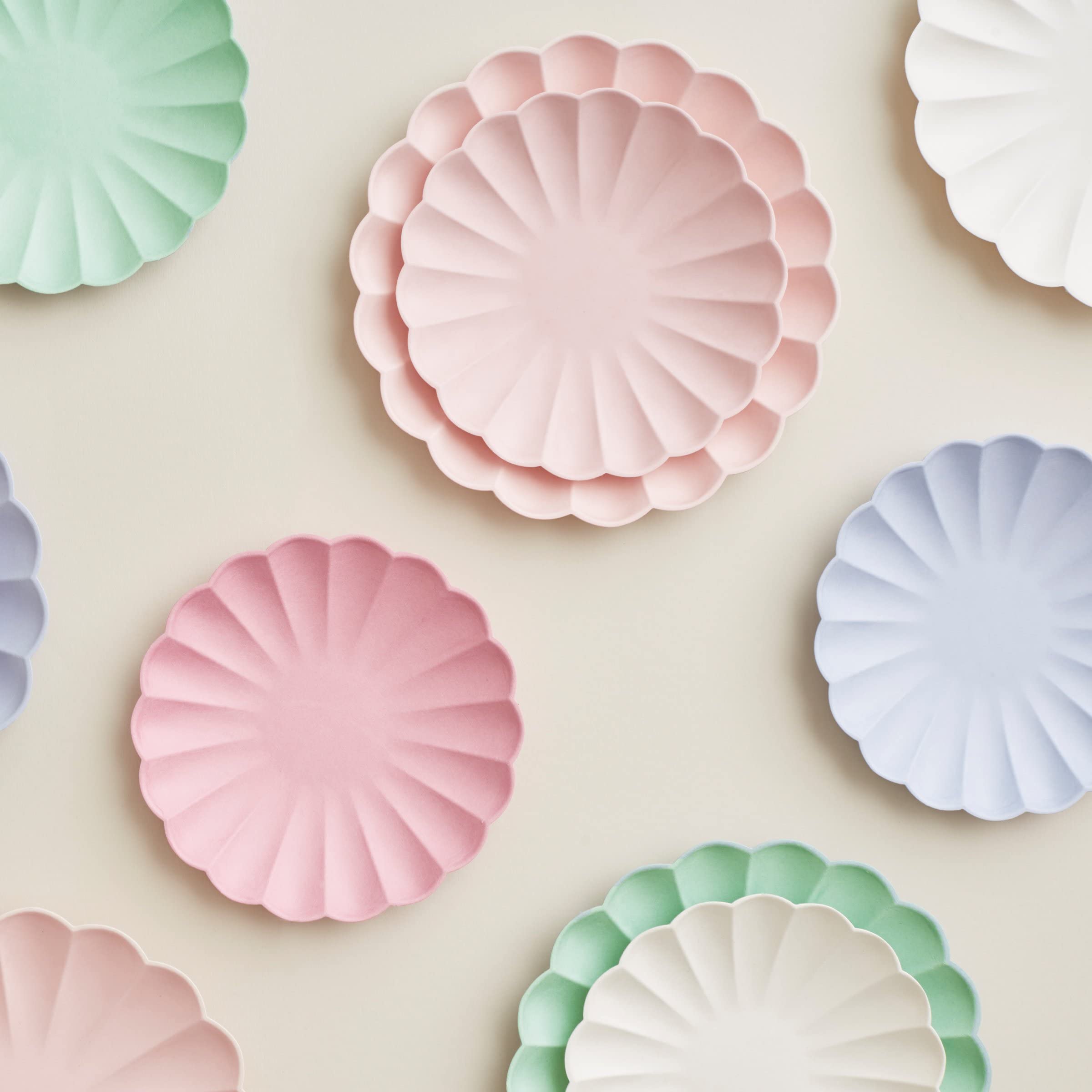 Meri Meri Compostable Party Plates, Pack Of 8 Eco Friendly Plates For Parties And Occasions, Single Use, Compostable/Disposable
