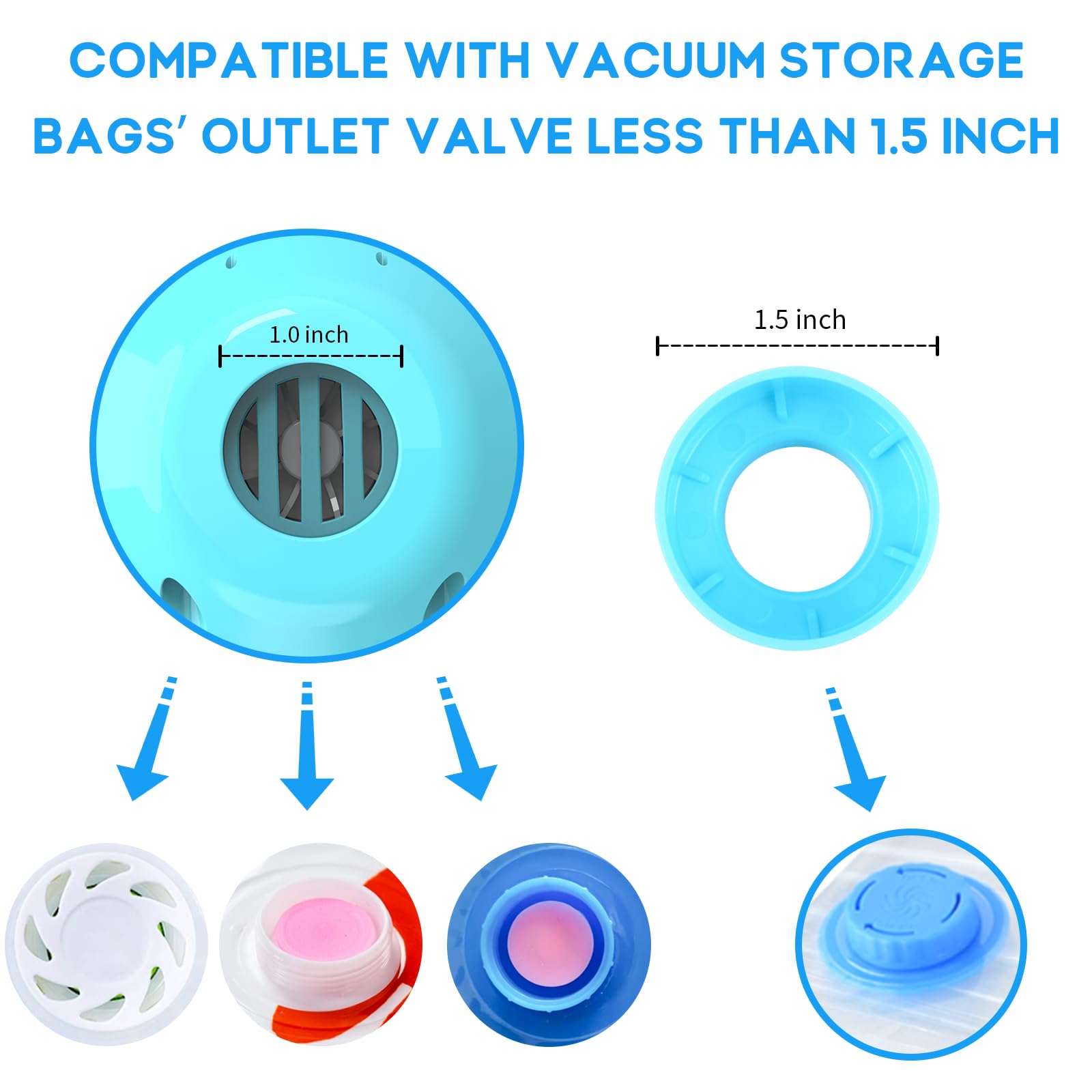 Zpp Electric Air Pump For Vacuum Storage Bags Space Saver Vacuum Storage Bag Pump For Compression Clothing, Portable Vacuum Pump
