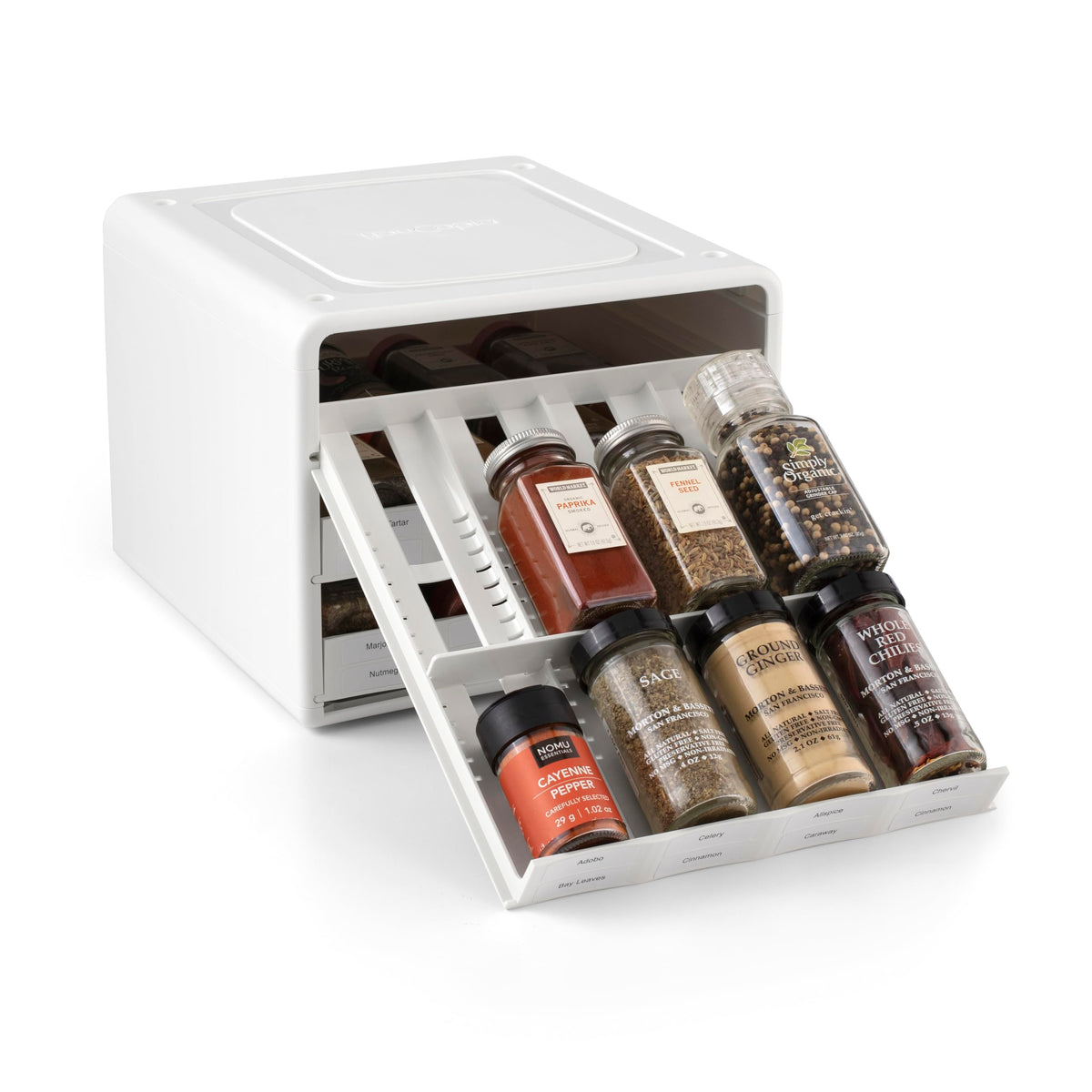 YouCopia SpiceStack Adjustable Spice Rack Organizer, Pull-Down 24-Bottle Seasonings and Spices Holder for Kitchen Cabinet and Pa