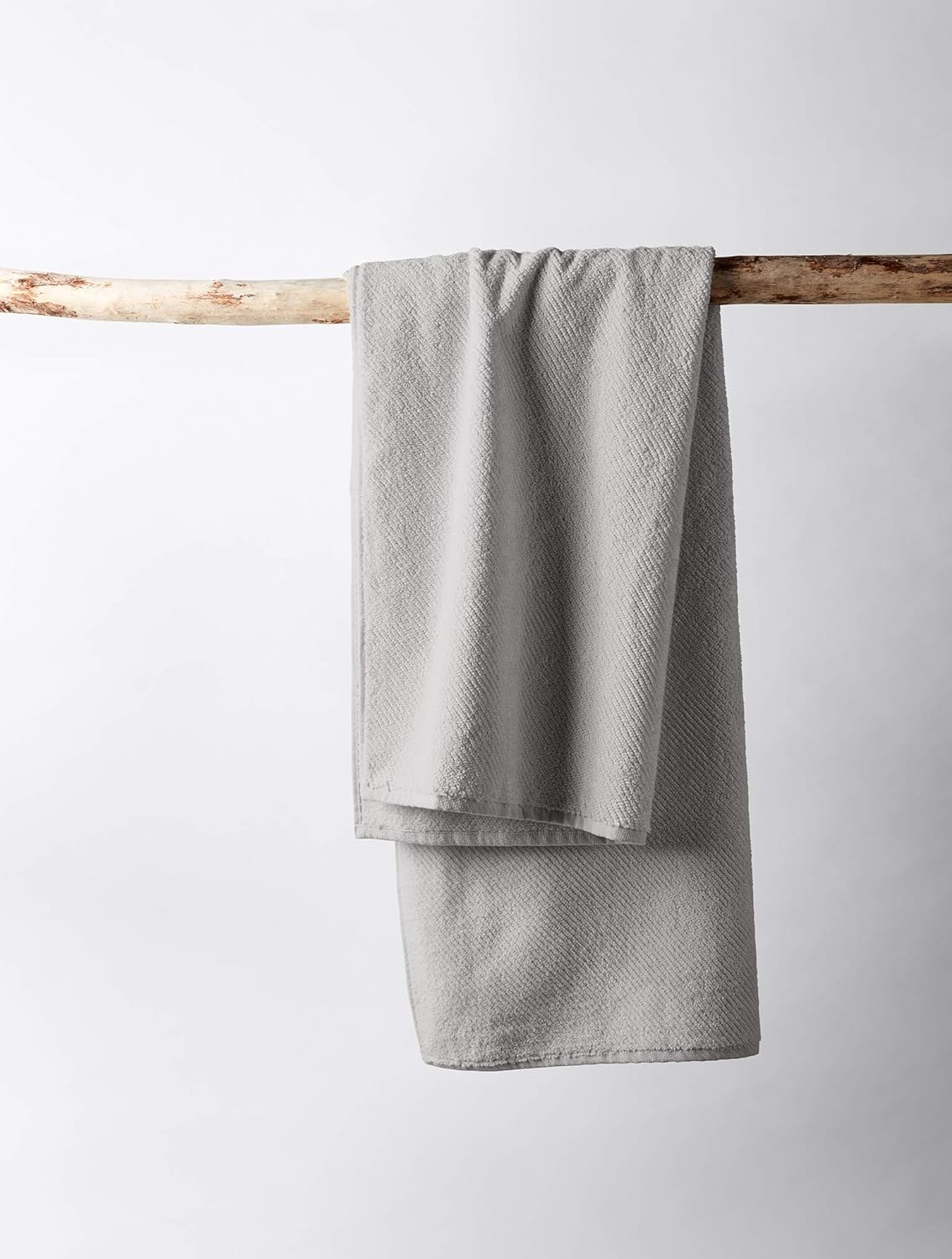 Coyuchi Air Weight Organic Towels, Hand Towel - Fog (20'' X 40'')