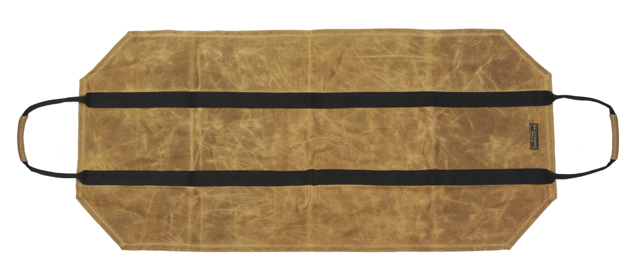 Readywares Waxed Canvas Firewood Carrier  Heavy Duty Firewood Log Carrier  Classic Durable Design Tan